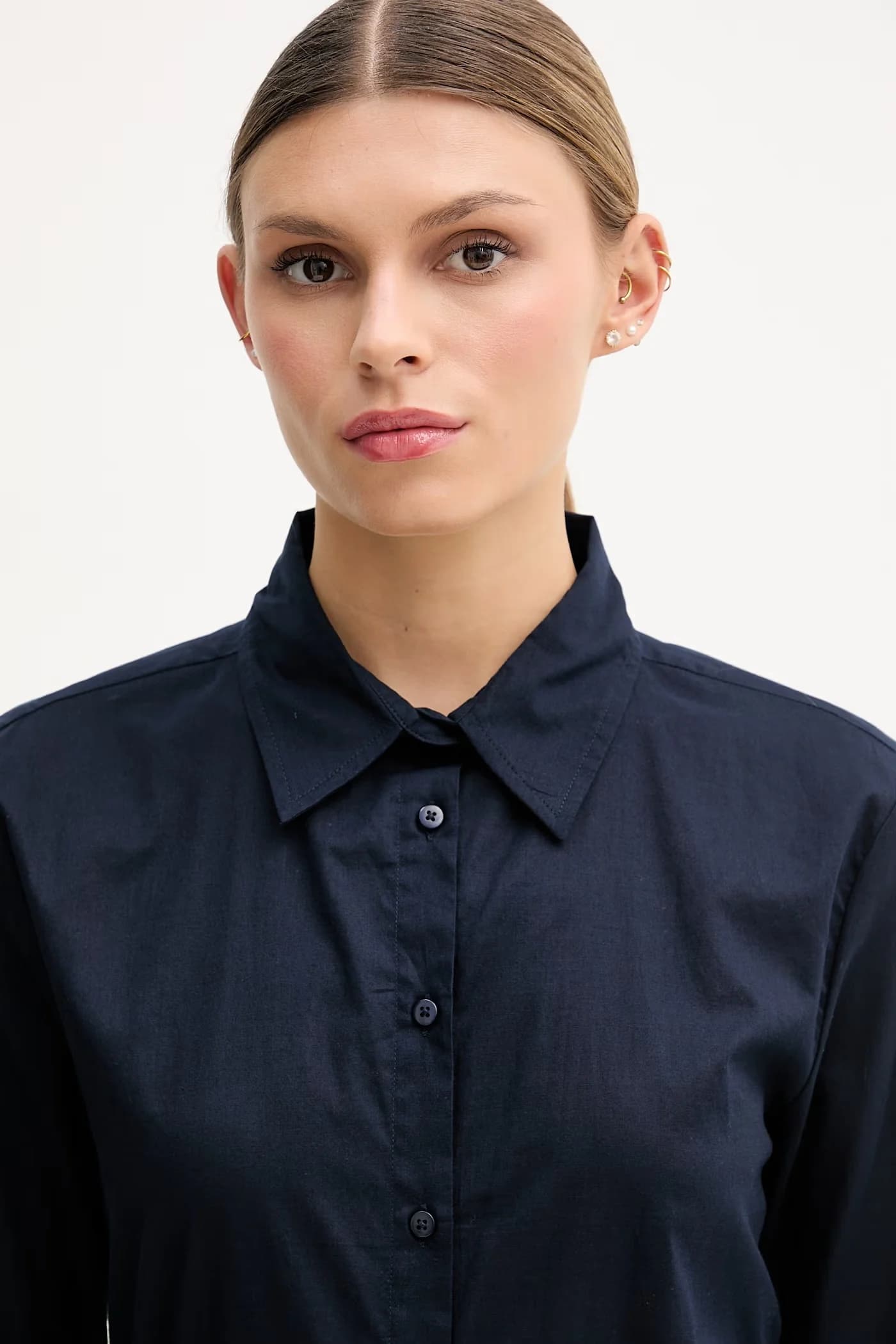 Женская хлопковая рубашка - фото 4