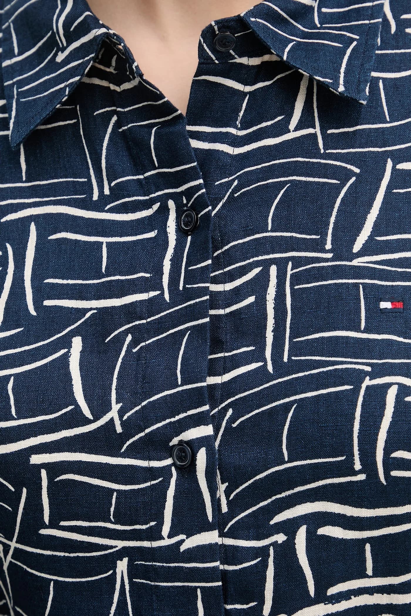 Женская льняная рубашка - фото 5