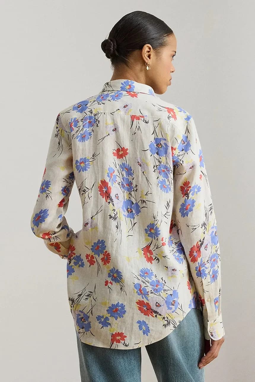 Женская льняная рубашка - фото 2