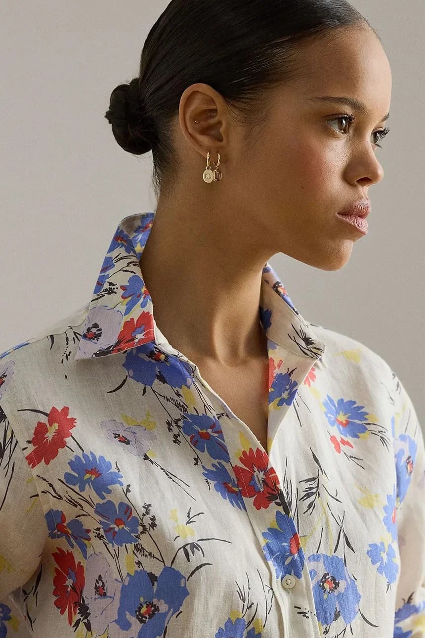 Женская льняная рубашка - фото 4