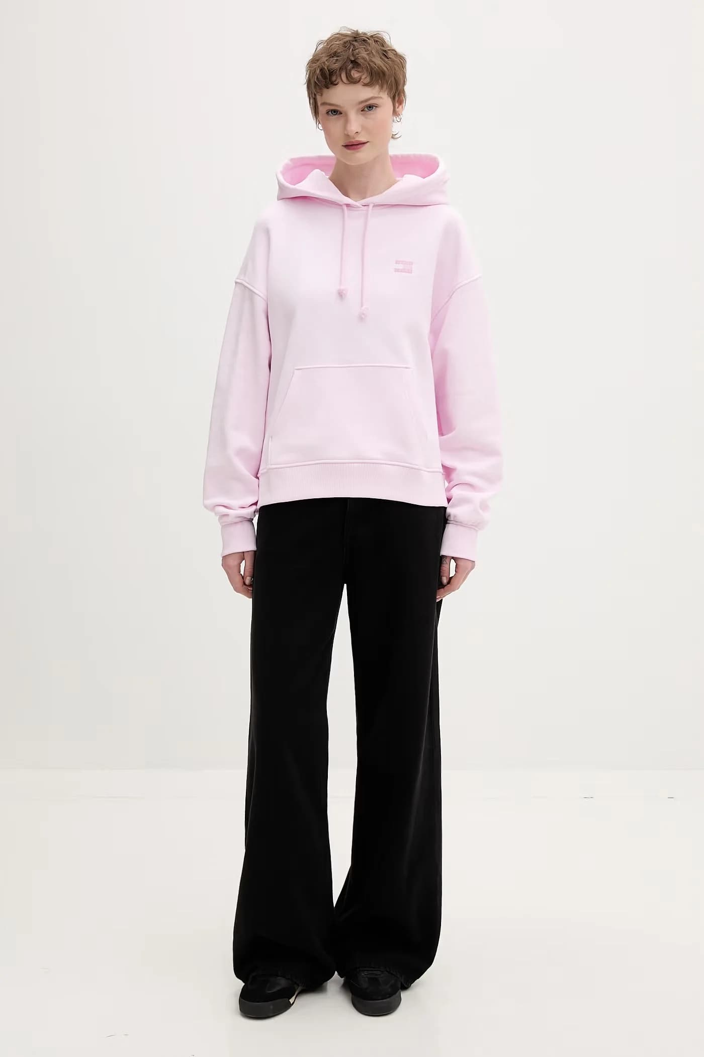 Женская хлопковая толстовка розовая для женщин - фото 2