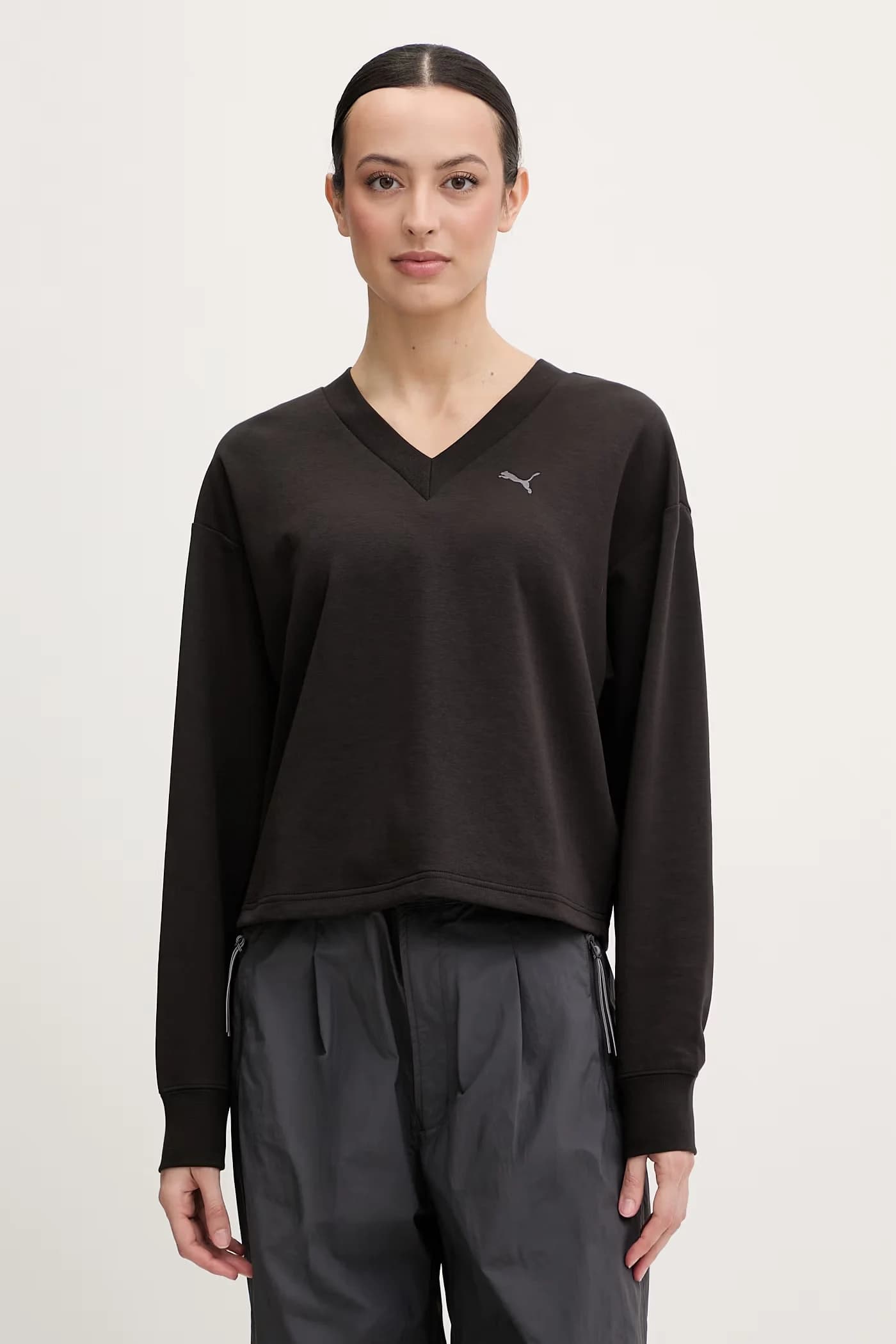 Женский хлопковый свитшот Essentials с приподнятым верхом