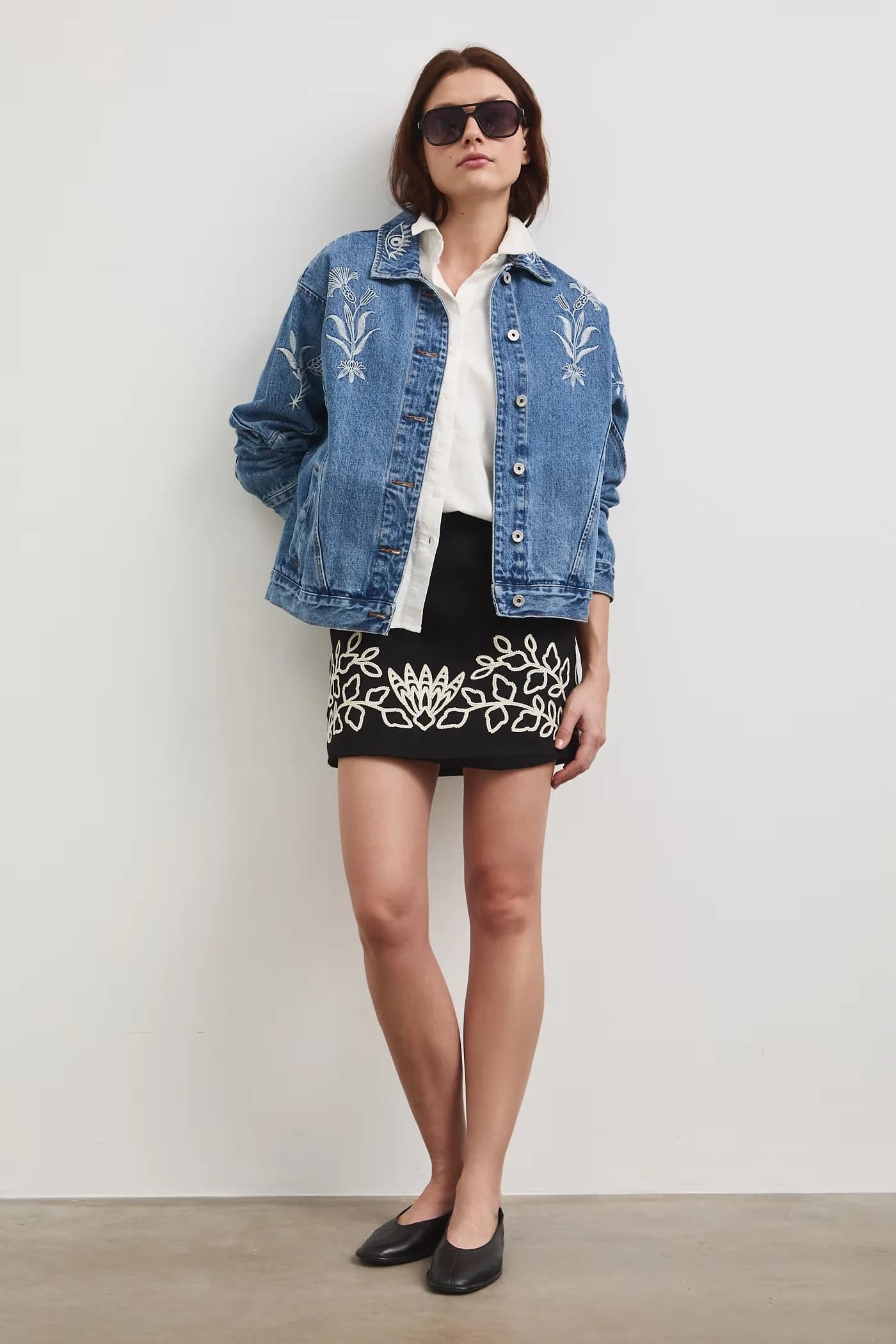 Юбка из смесового льна - фото 2