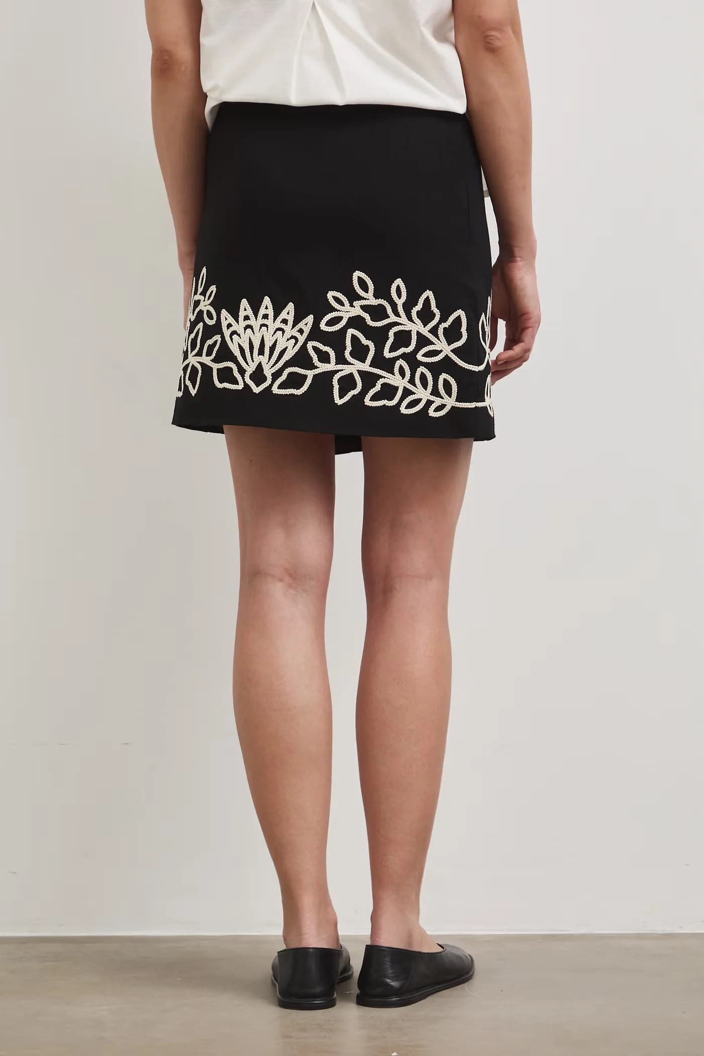 Юбка из смесового льна - фото 3