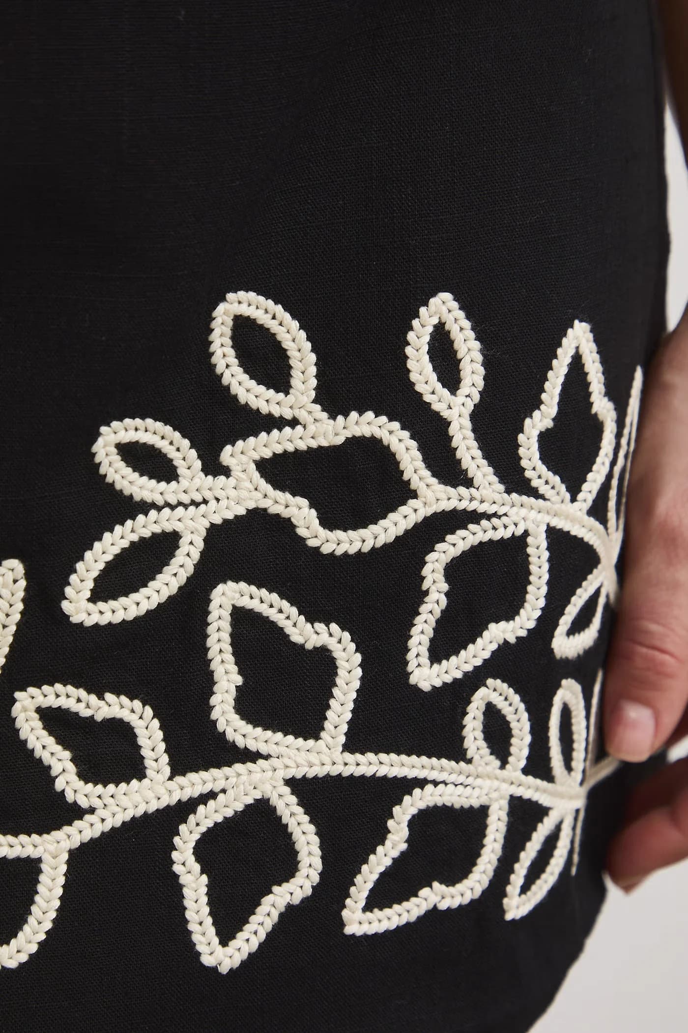 Юбка из смесового льна - фото 4