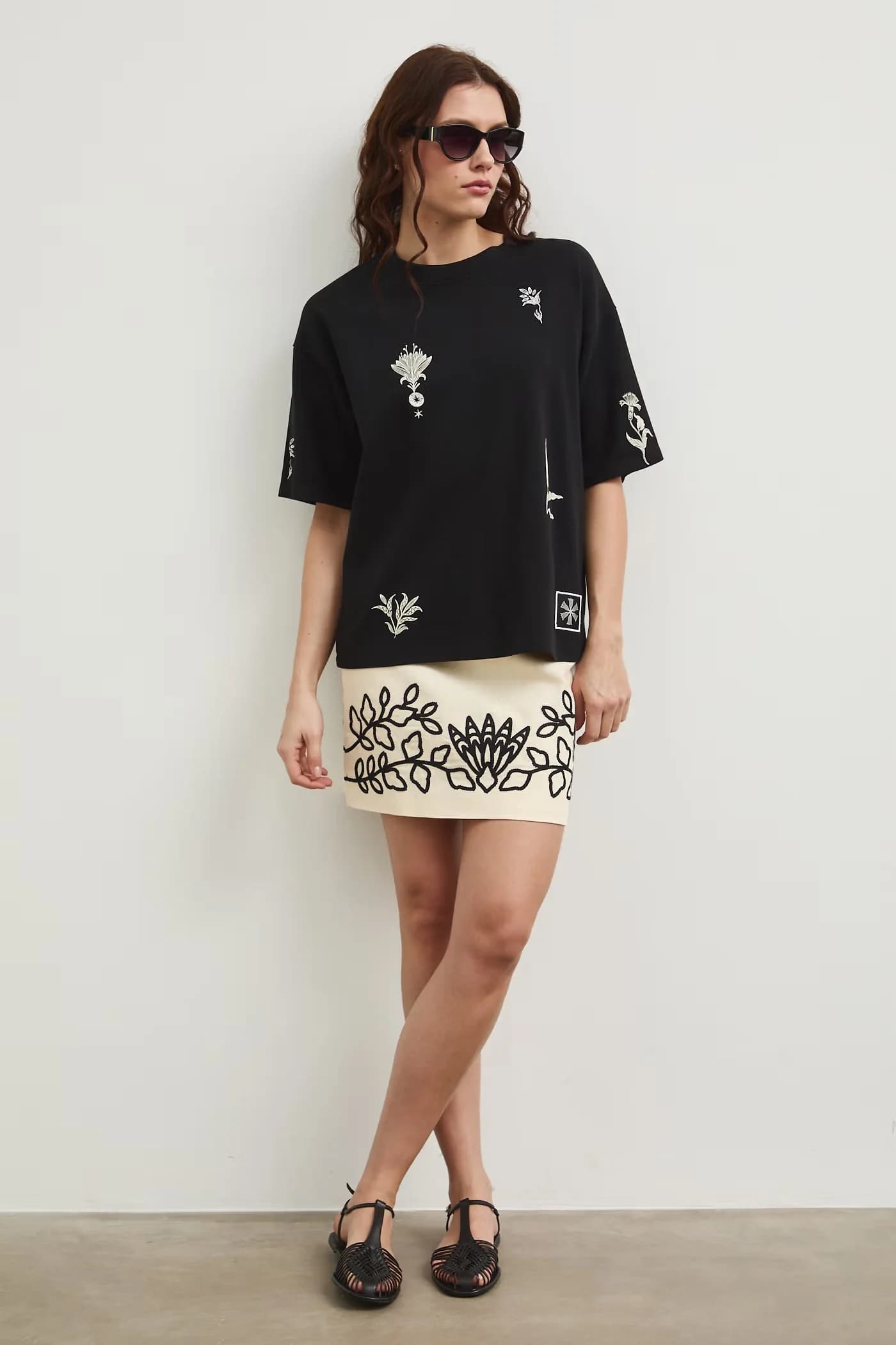 Юбка из смесового льна - фото 2