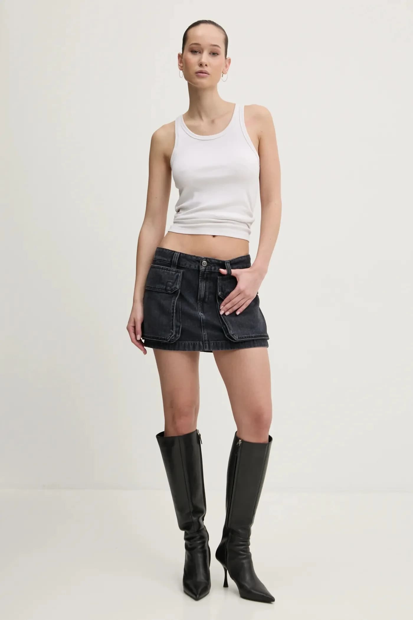 джинсовая юбка DE-TON SKIRT - фото 2