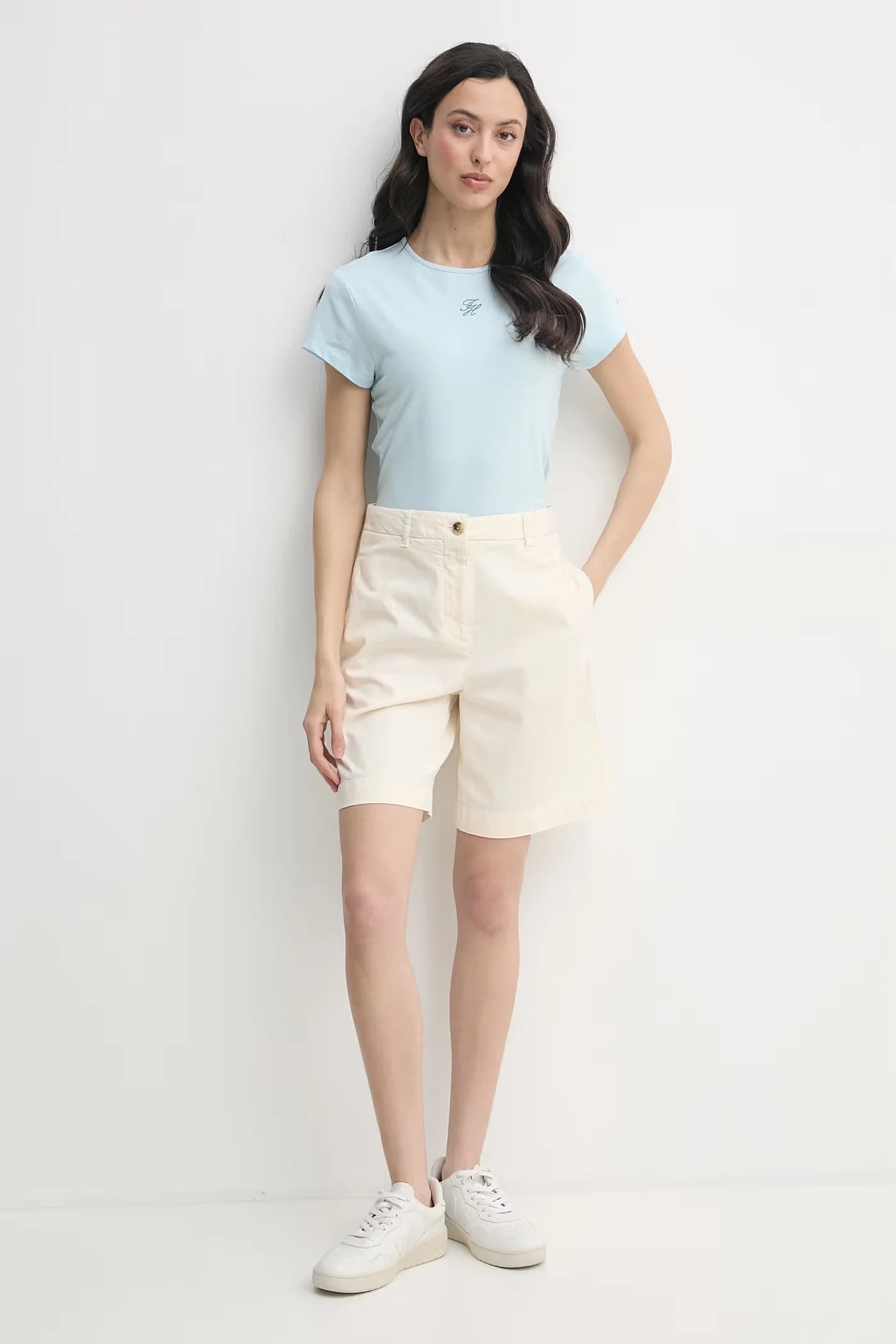 Женские шорты-чиносы из хлопка - фото 2