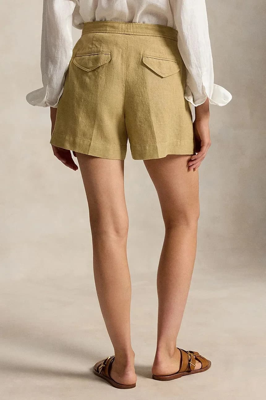 DELAVE LINEN-WVN-SHORTS женские льняные шорты - фото 2