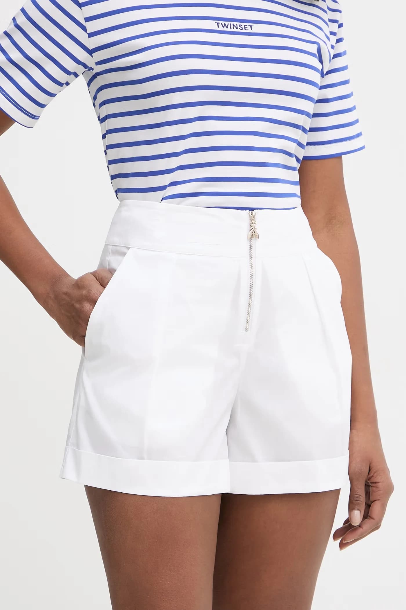 Женские хлопковые шорты белый женская