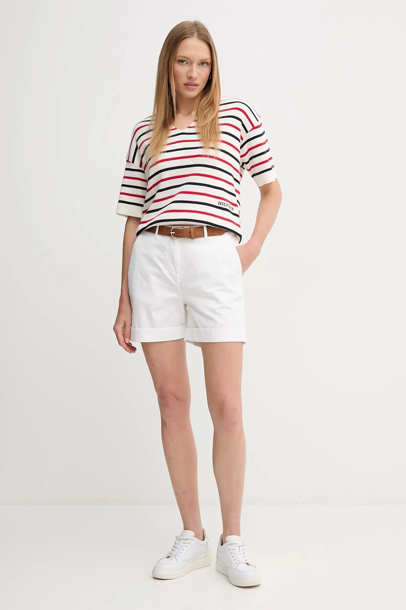 Шорты белый женская - фото 2