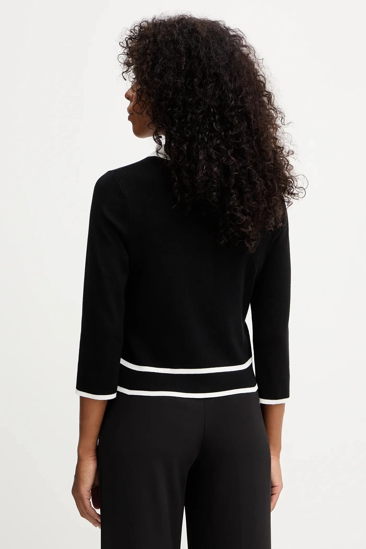 Кардиган черный женская - фото 3