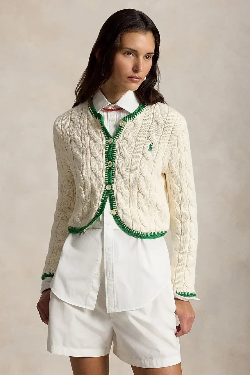 Женский хлопковый кардиган бежевый женская