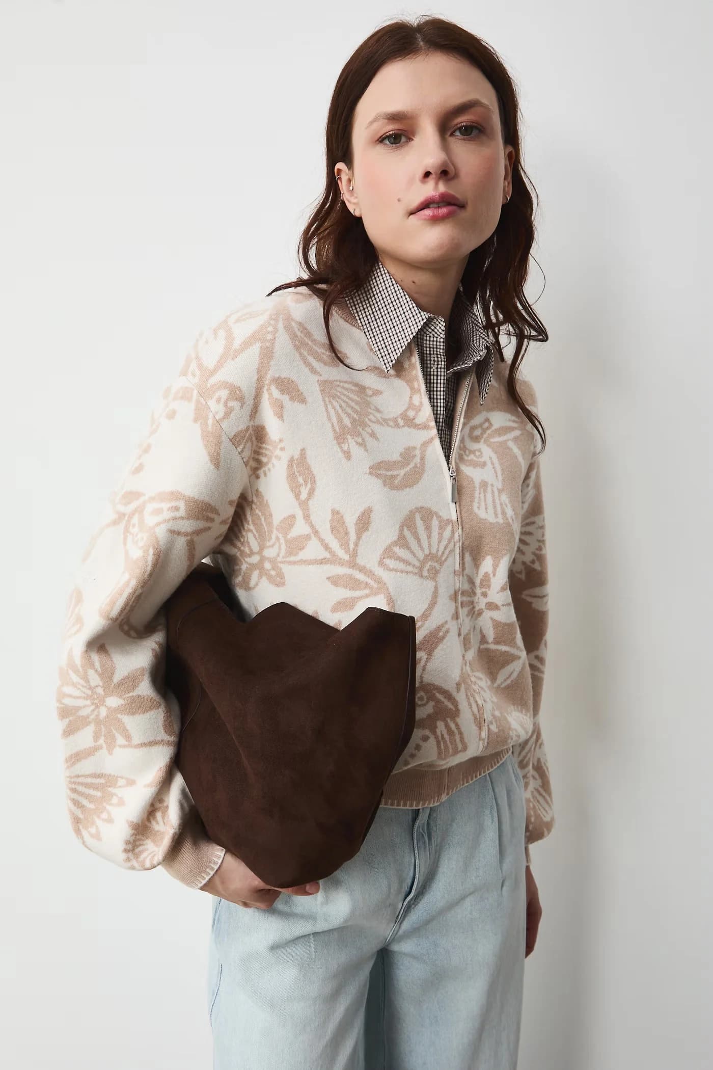 Кардиган бежевый женская - фото 2