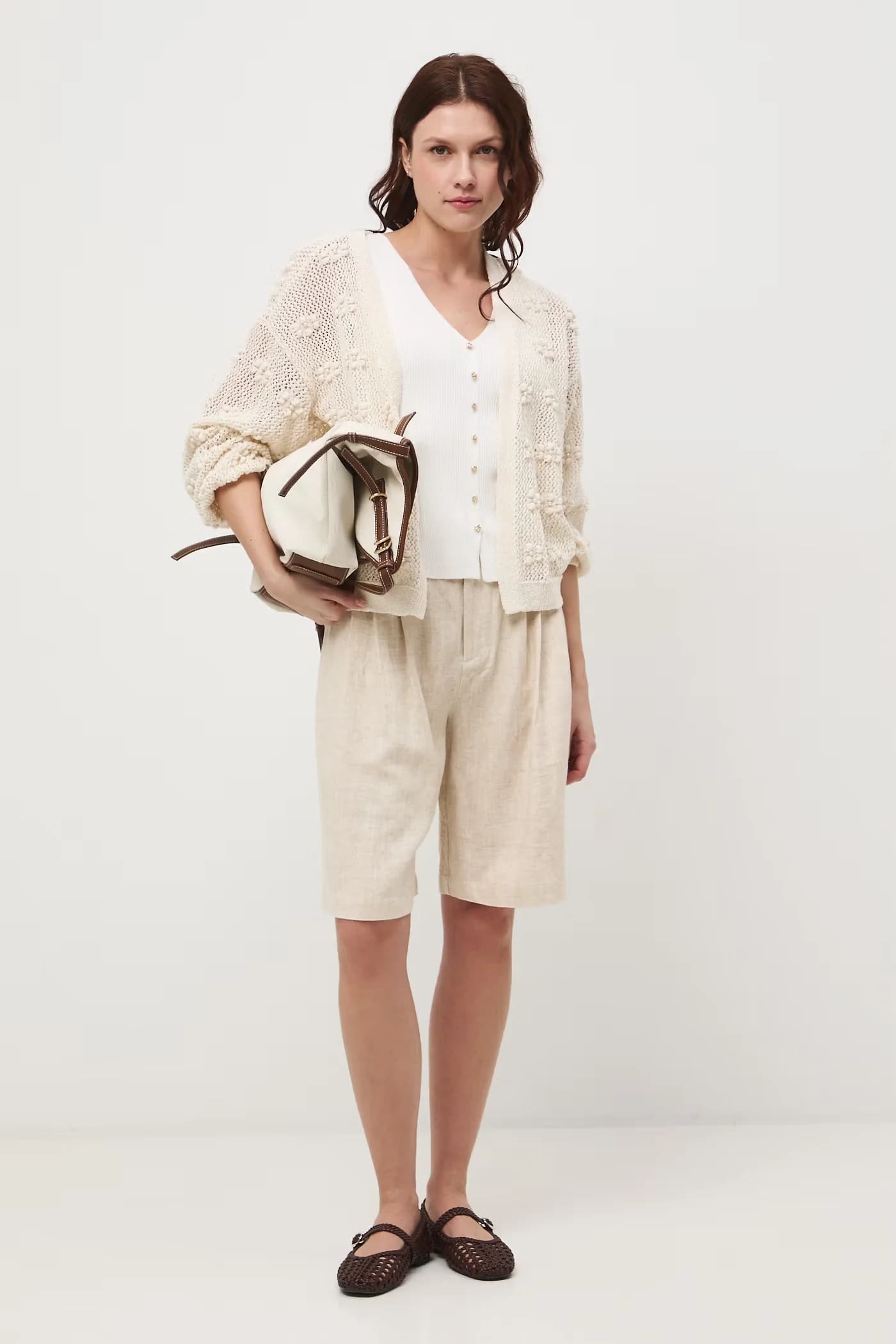 Кардиган бежевый женская - фото 2