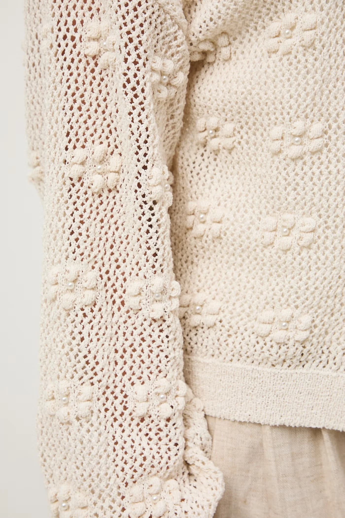 Кардиган бежевый женская - фото 5