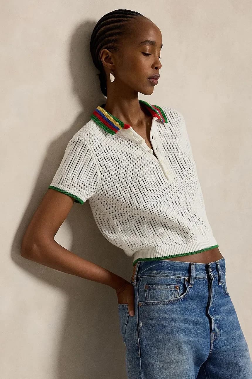 Женский хлопковый свитер ХЛОПОК-СВИТЕР-ПОЛО