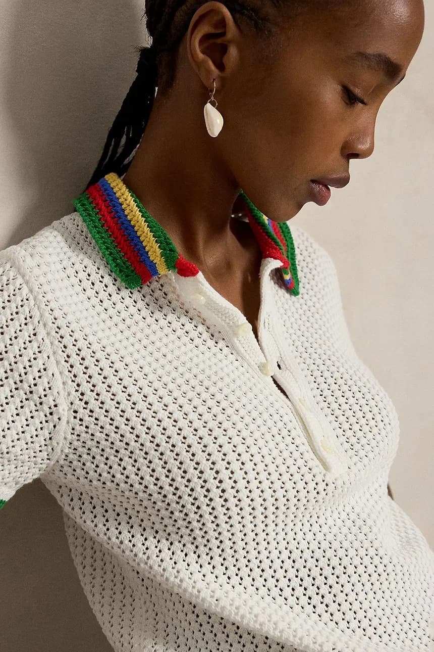 Женский хлопковый свитер ХЛОПОК-СВИТЕР-ПОЛО - фото 4