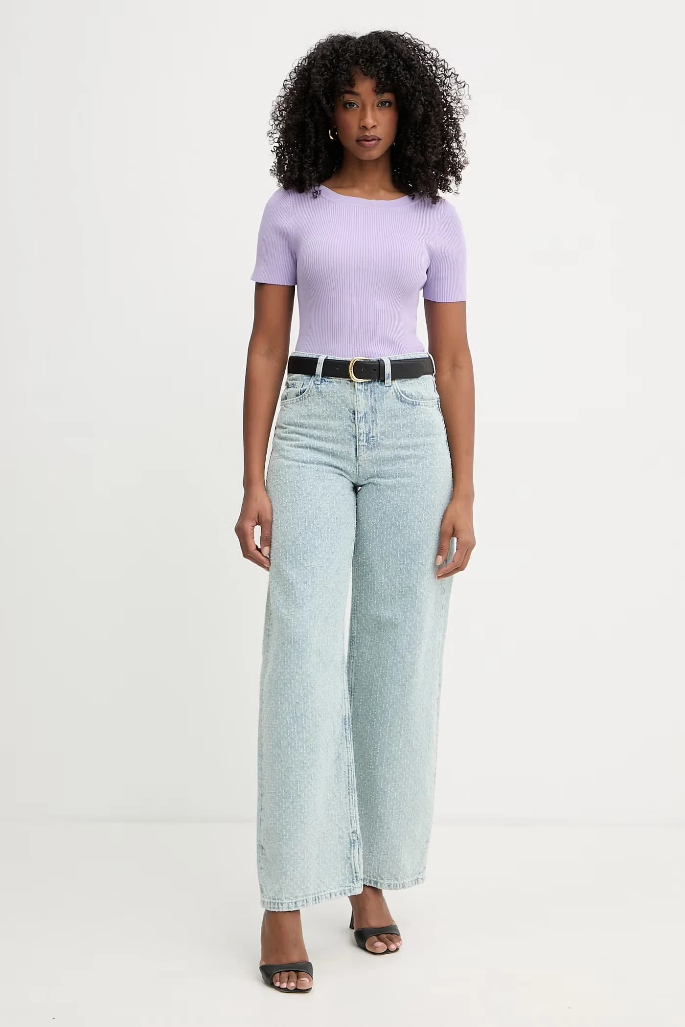 Женский вискозный свитер с короткими рукавами MPIO - фото 2