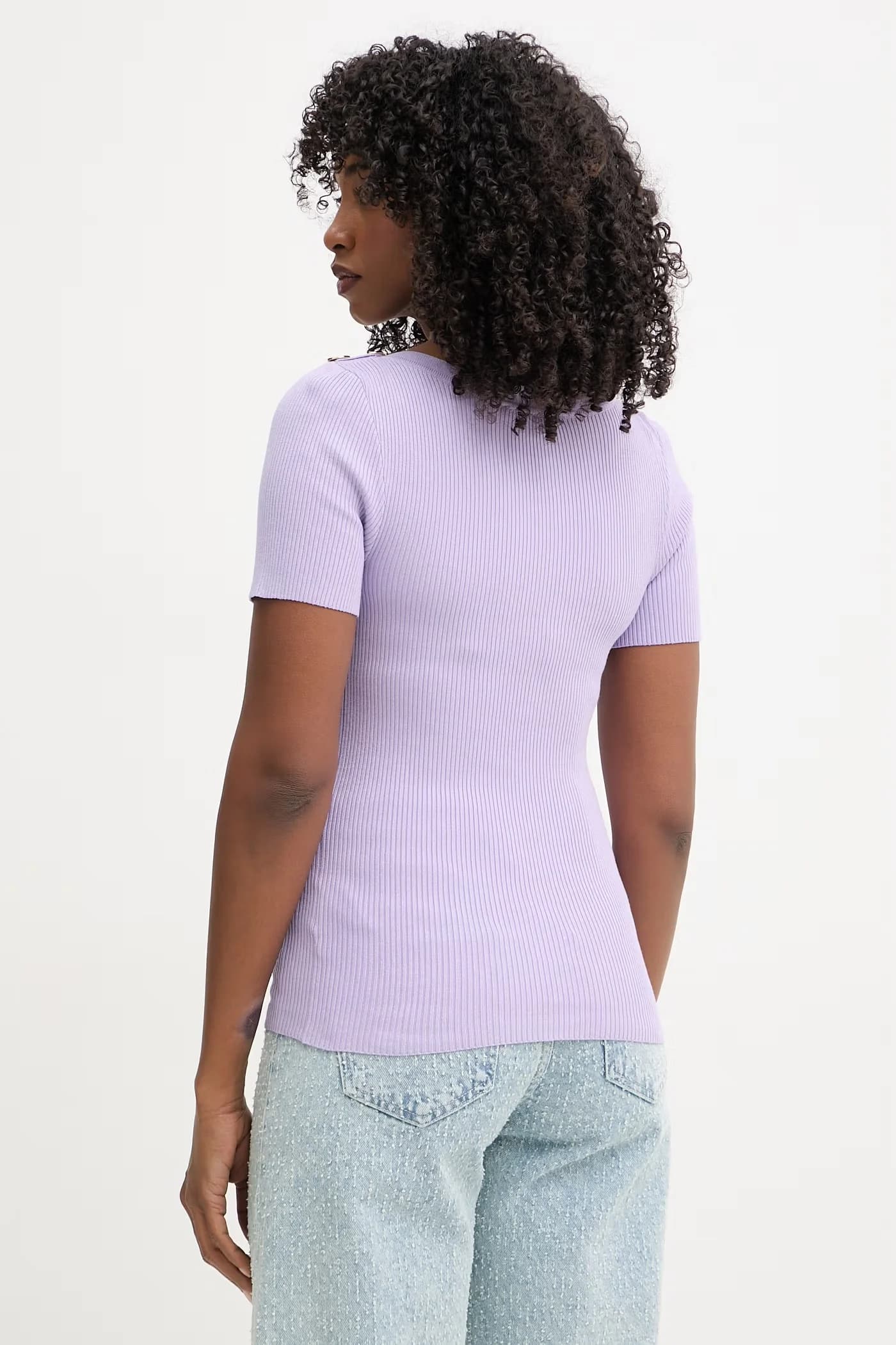 Женский вискозный свитер с короткими рукавами MPIO - фото 3