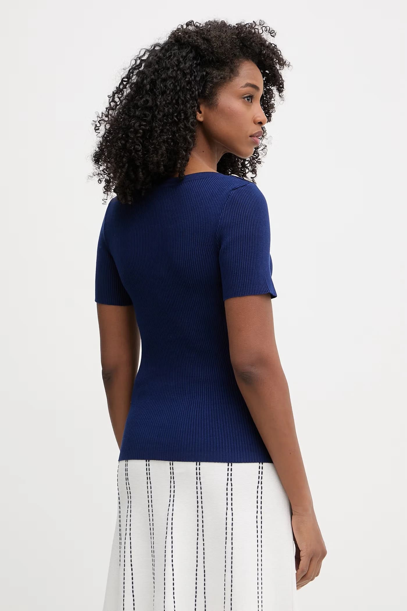 Женский вискозный свитер с короткими рукавами MPIO - фото 3