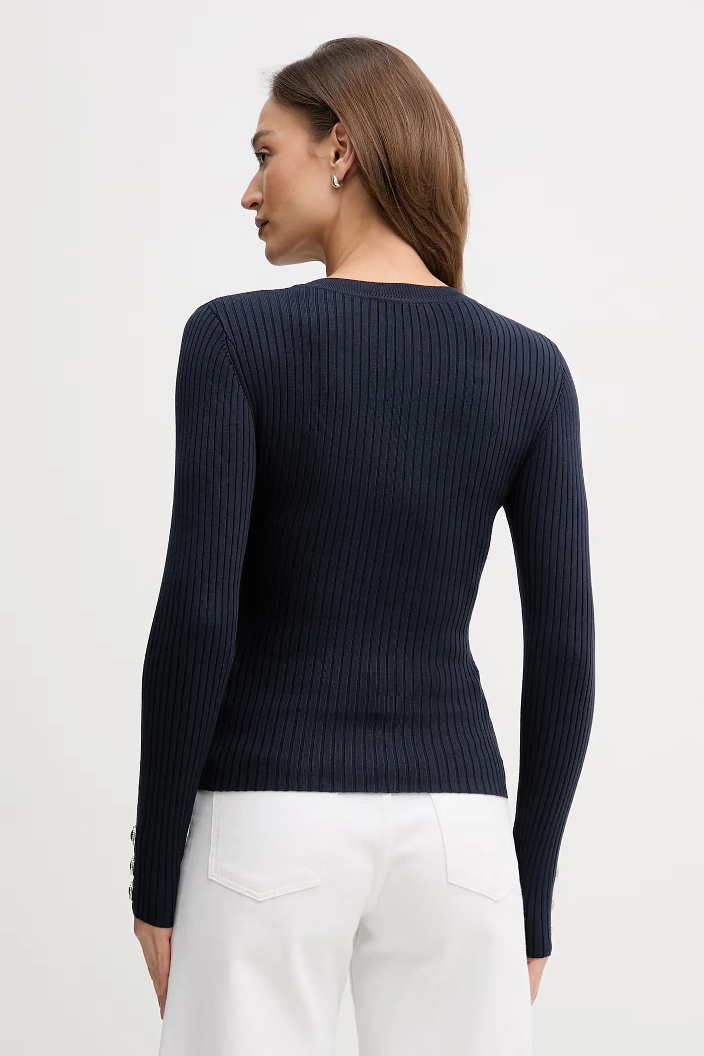 Женский свитер военно-морской женская - фото 3