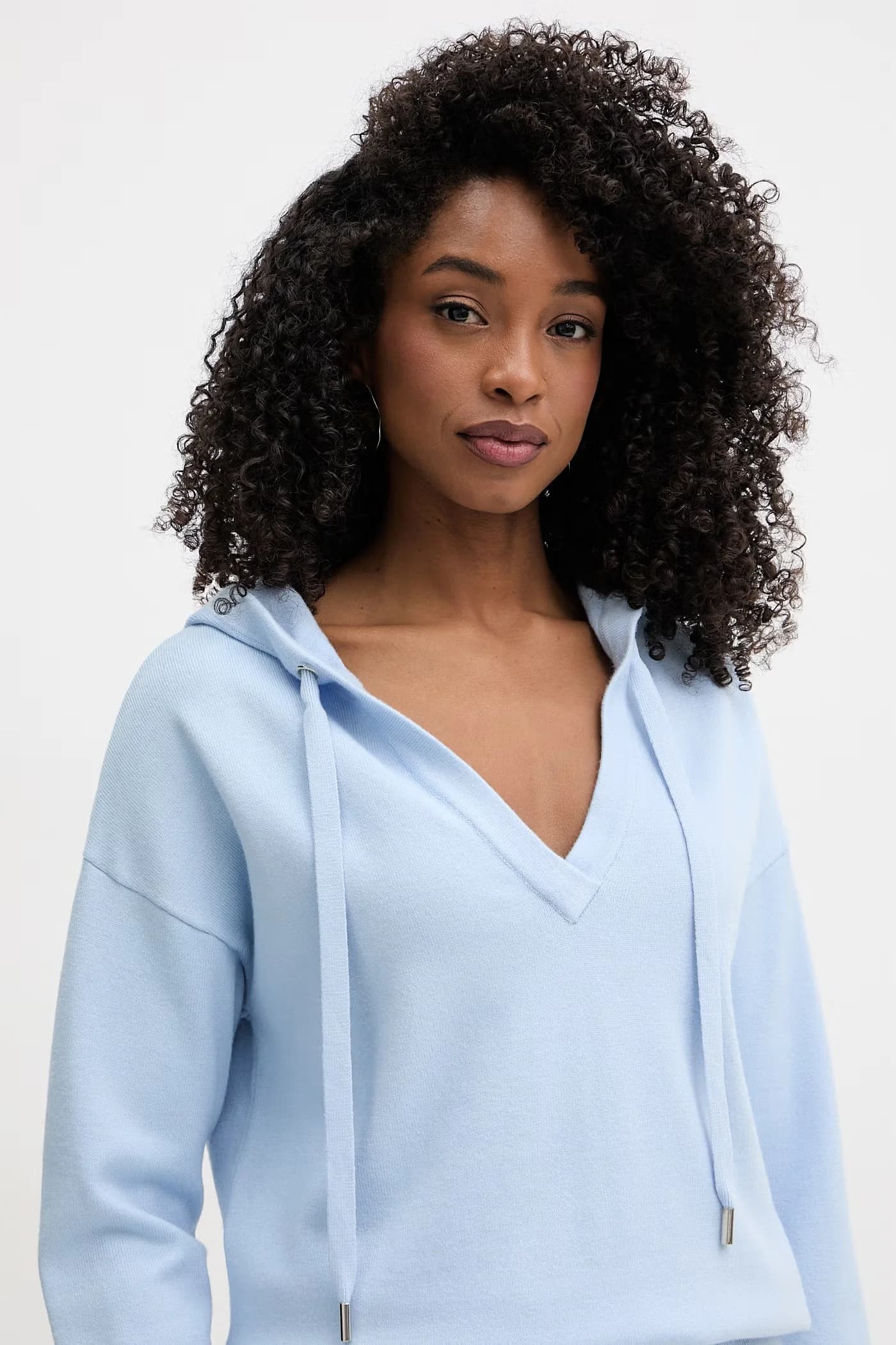 Женский свитер из вискозы синий женская - фото 4