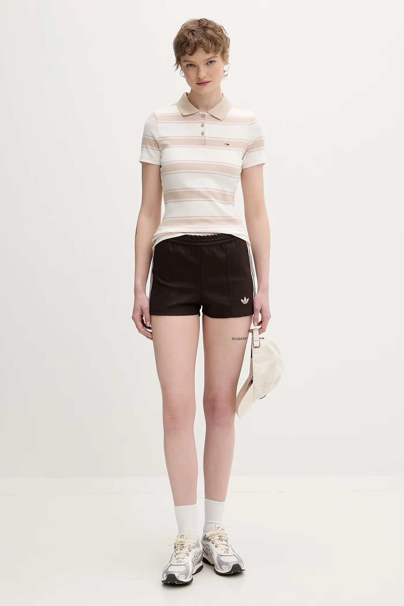 Женское хлопковое поло с эластаном - фото 2