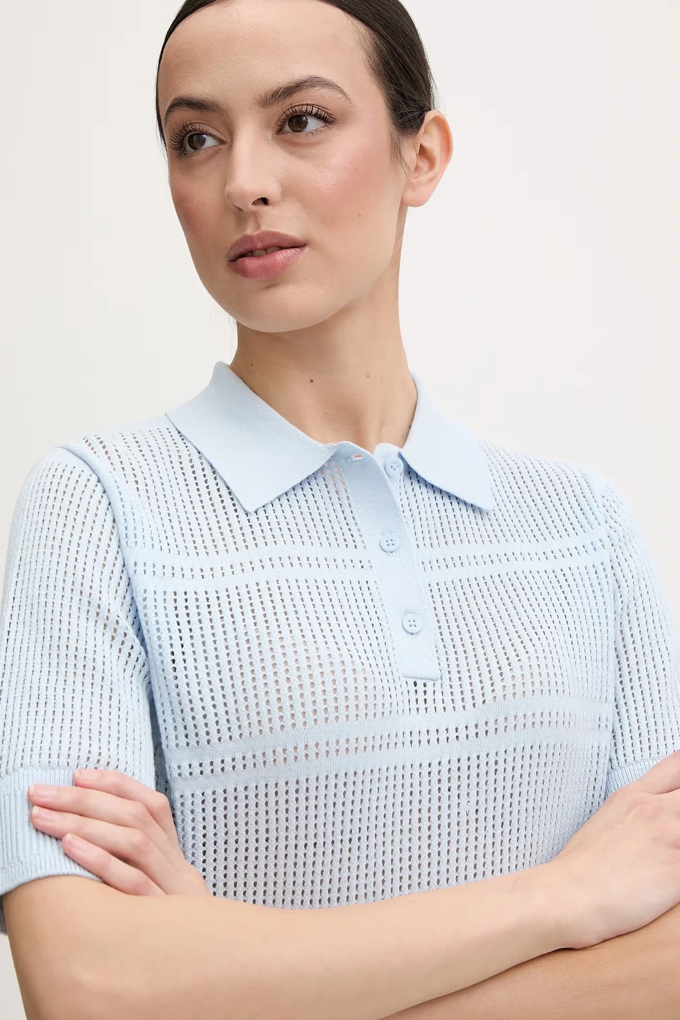 Женское хлопковое поло SALT - фото 4