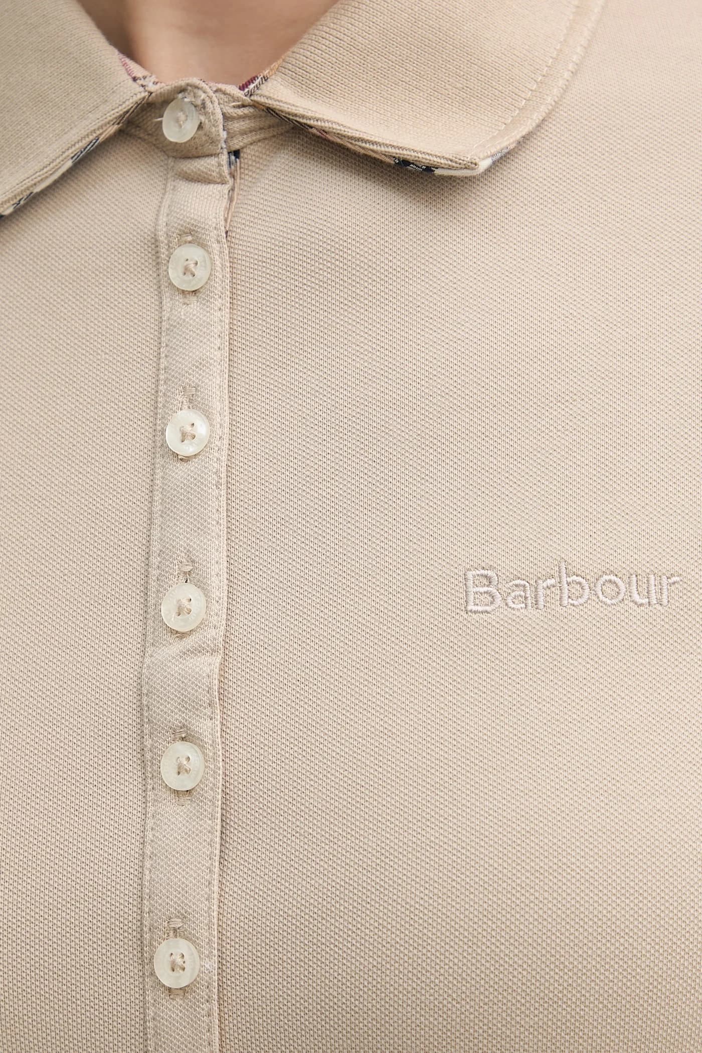 Женское хлопковое поло с эластаном - фото 5