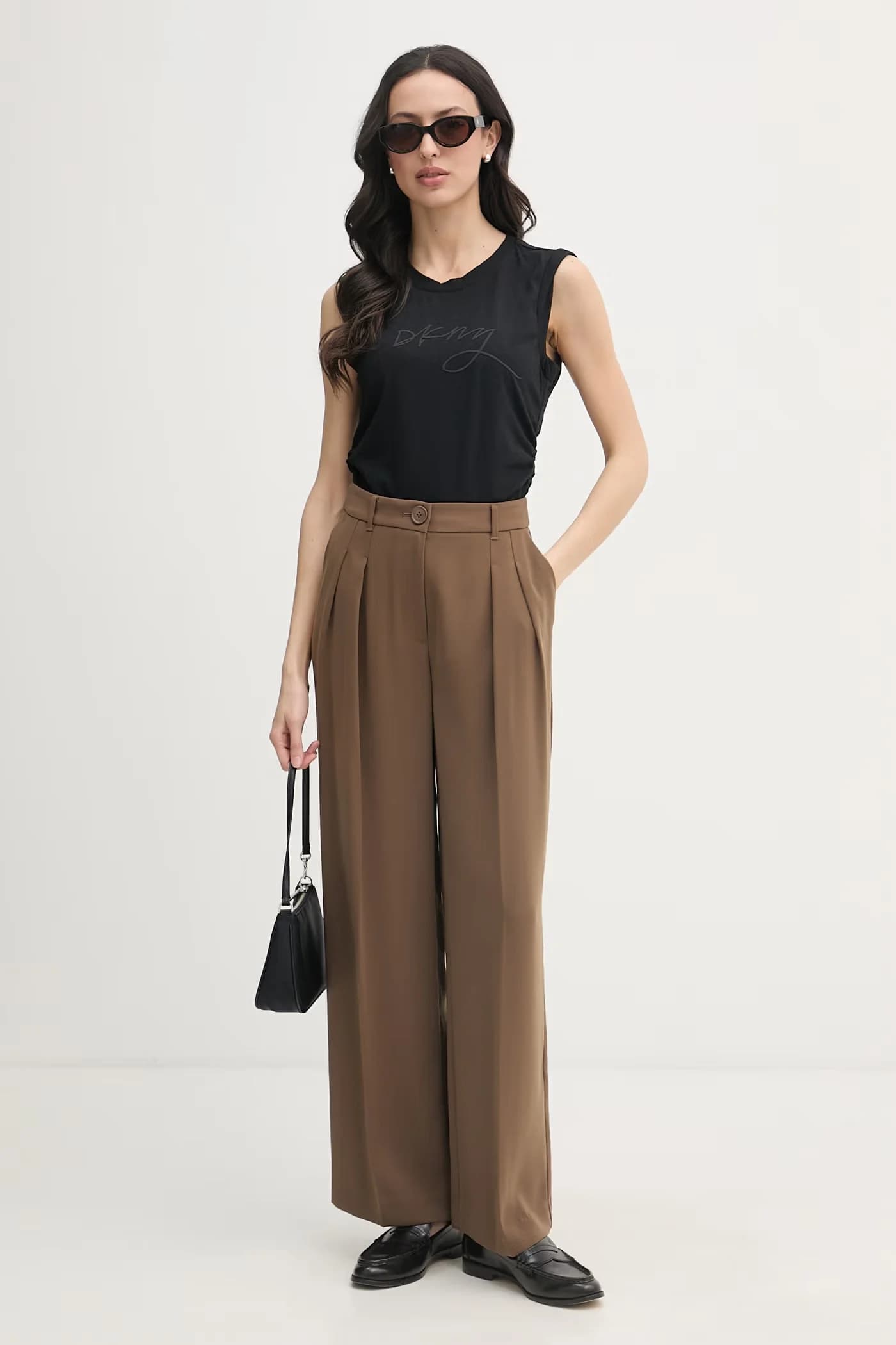 Женский хлопковый топ черный для женщин - фото 2