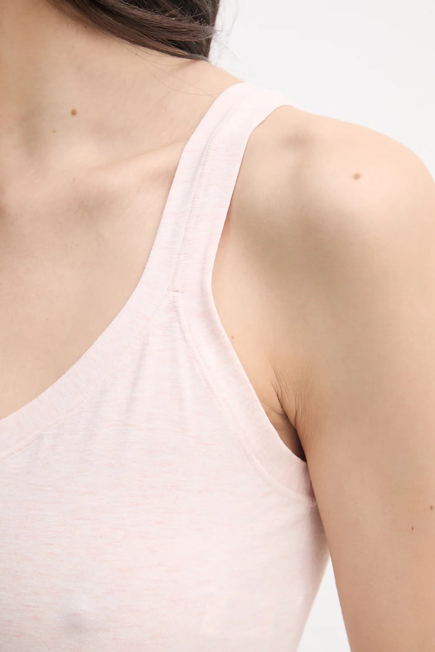 Женский хлопковый топ с эластаном розовый для женщин - фото 4