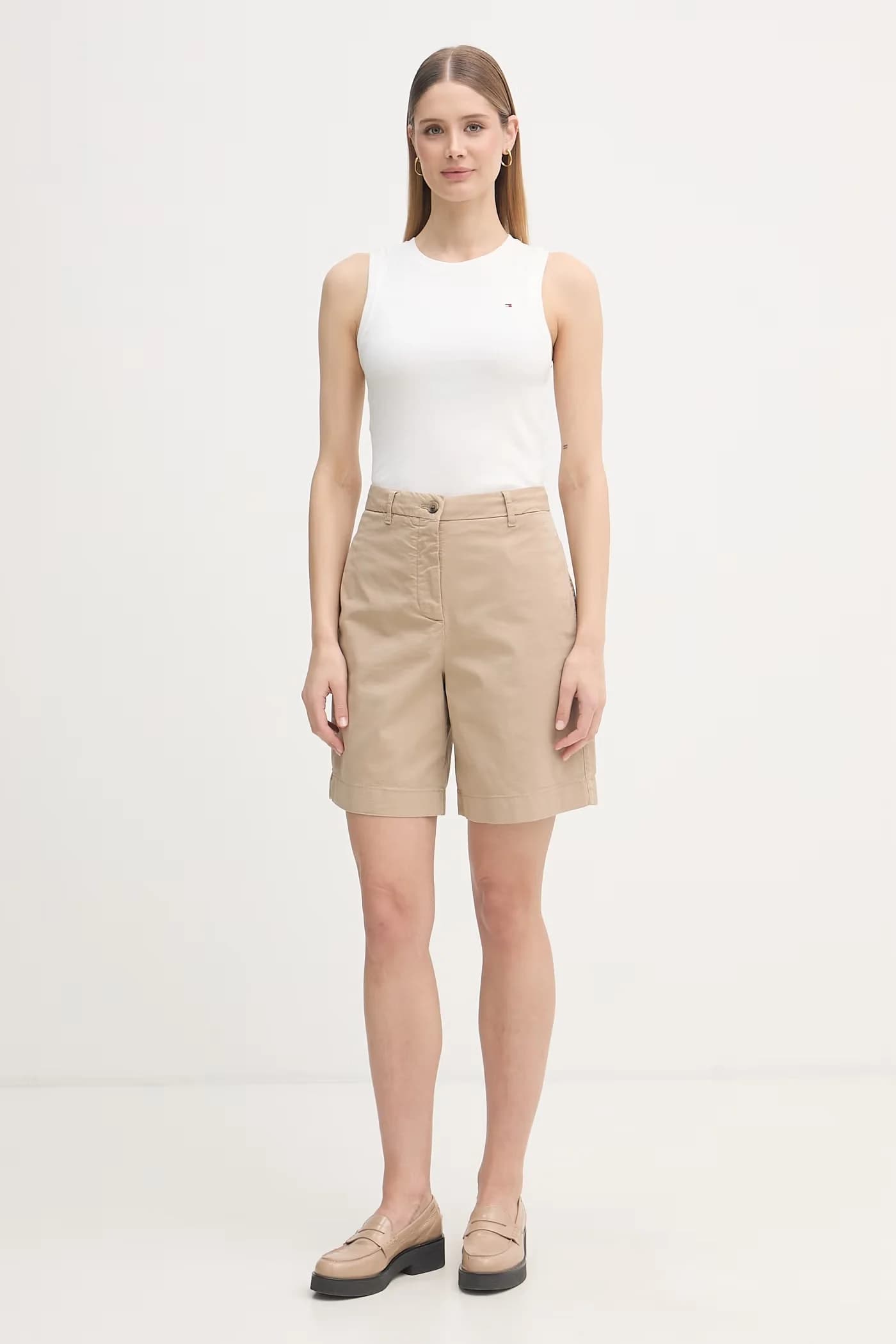 Женский хлопковый топ белый для женщин - фото 2