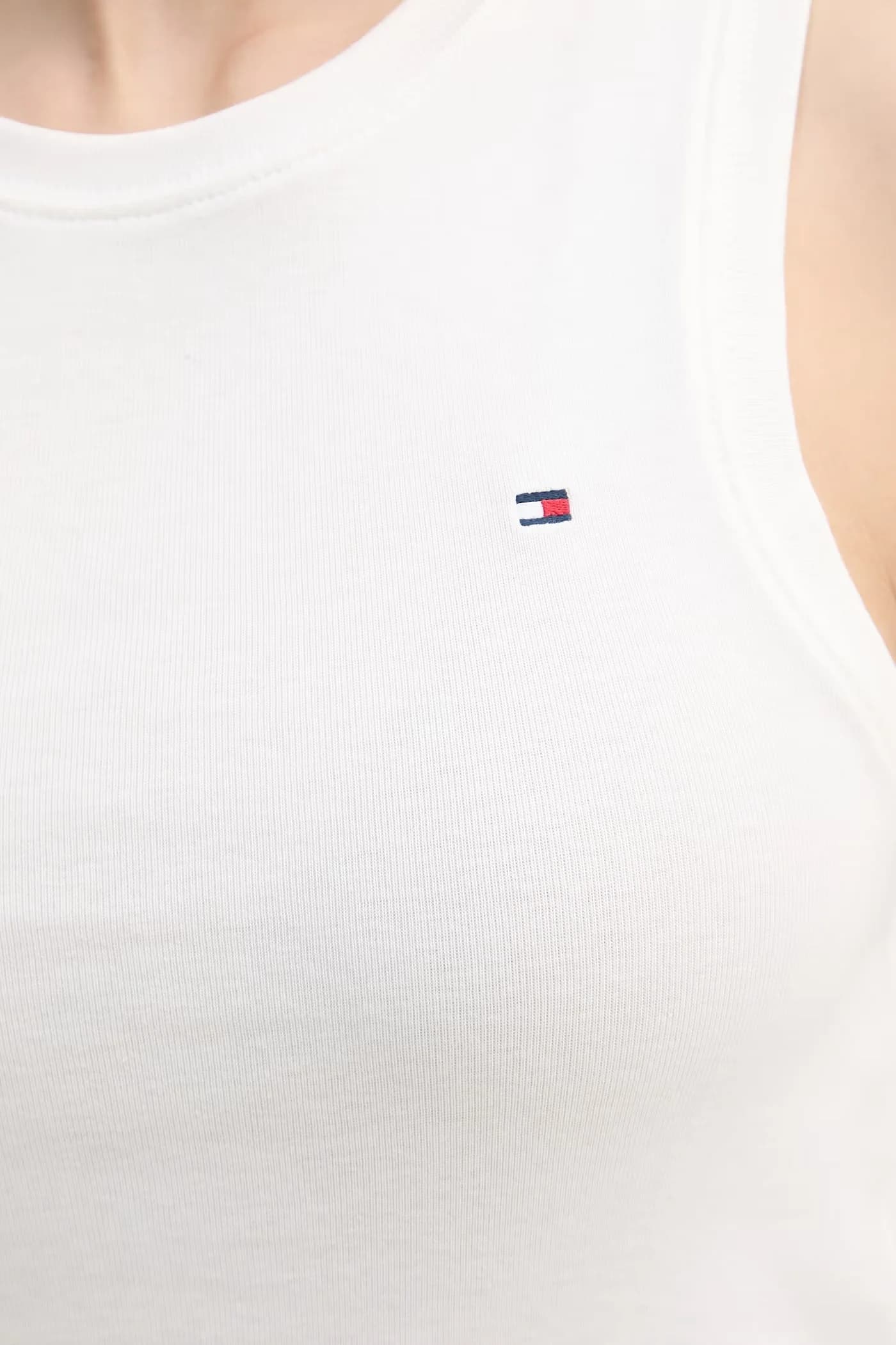 Женский хлопковый топ белый для женщин - фото 5