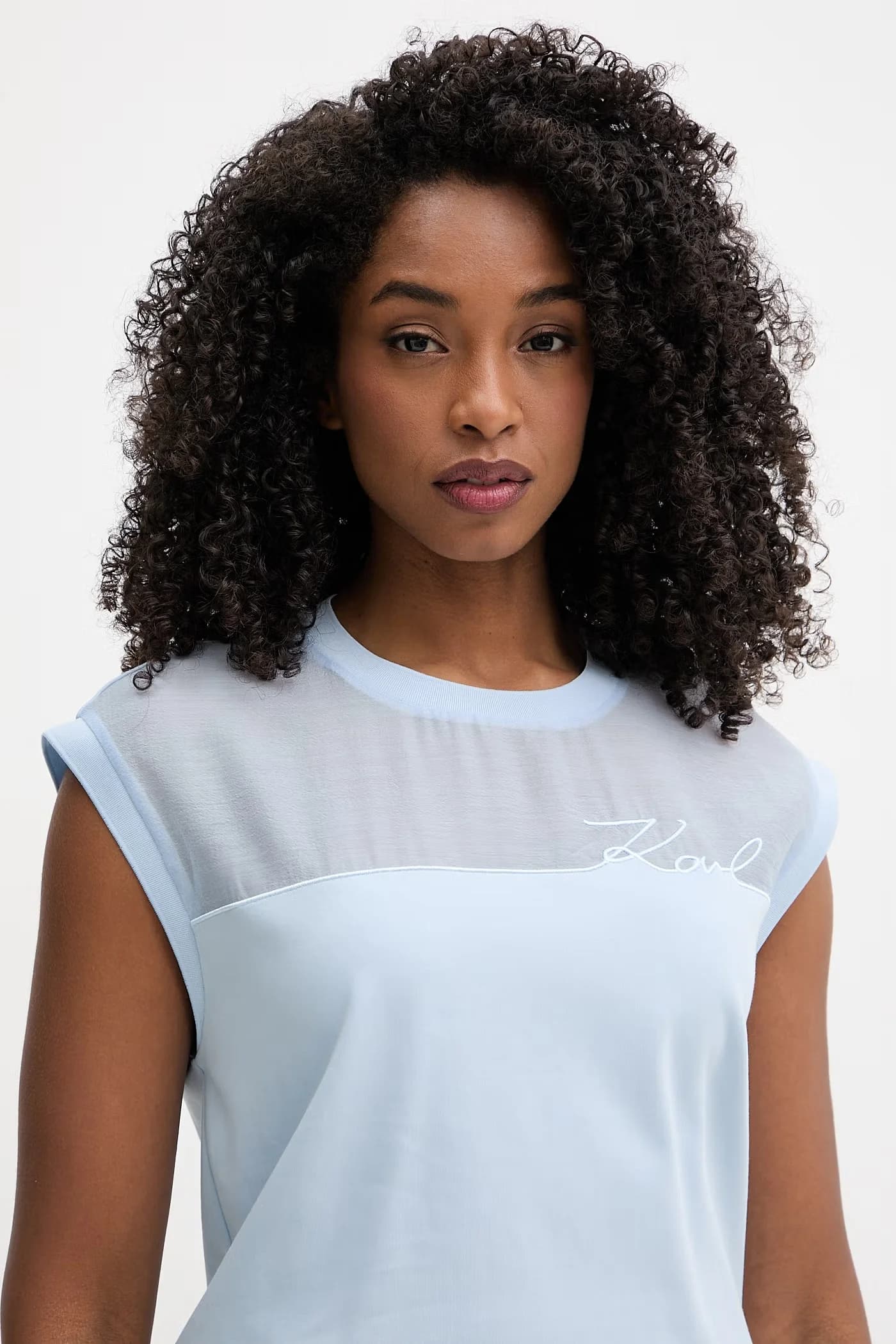 Женский хлопковый топ бирюзовый для женщин - фото 4