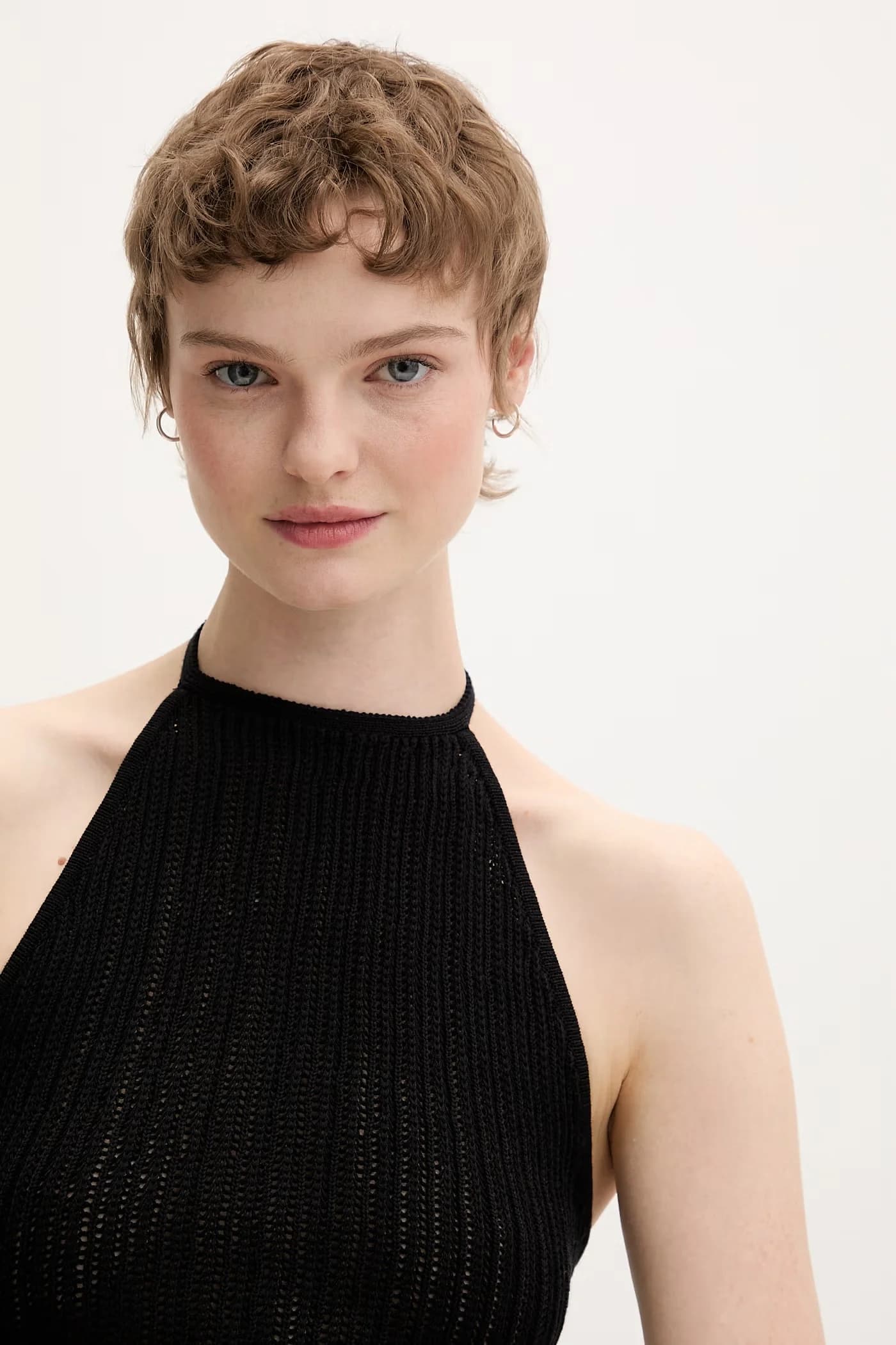 Женский хлопковый топ черный для женщин - фото 4