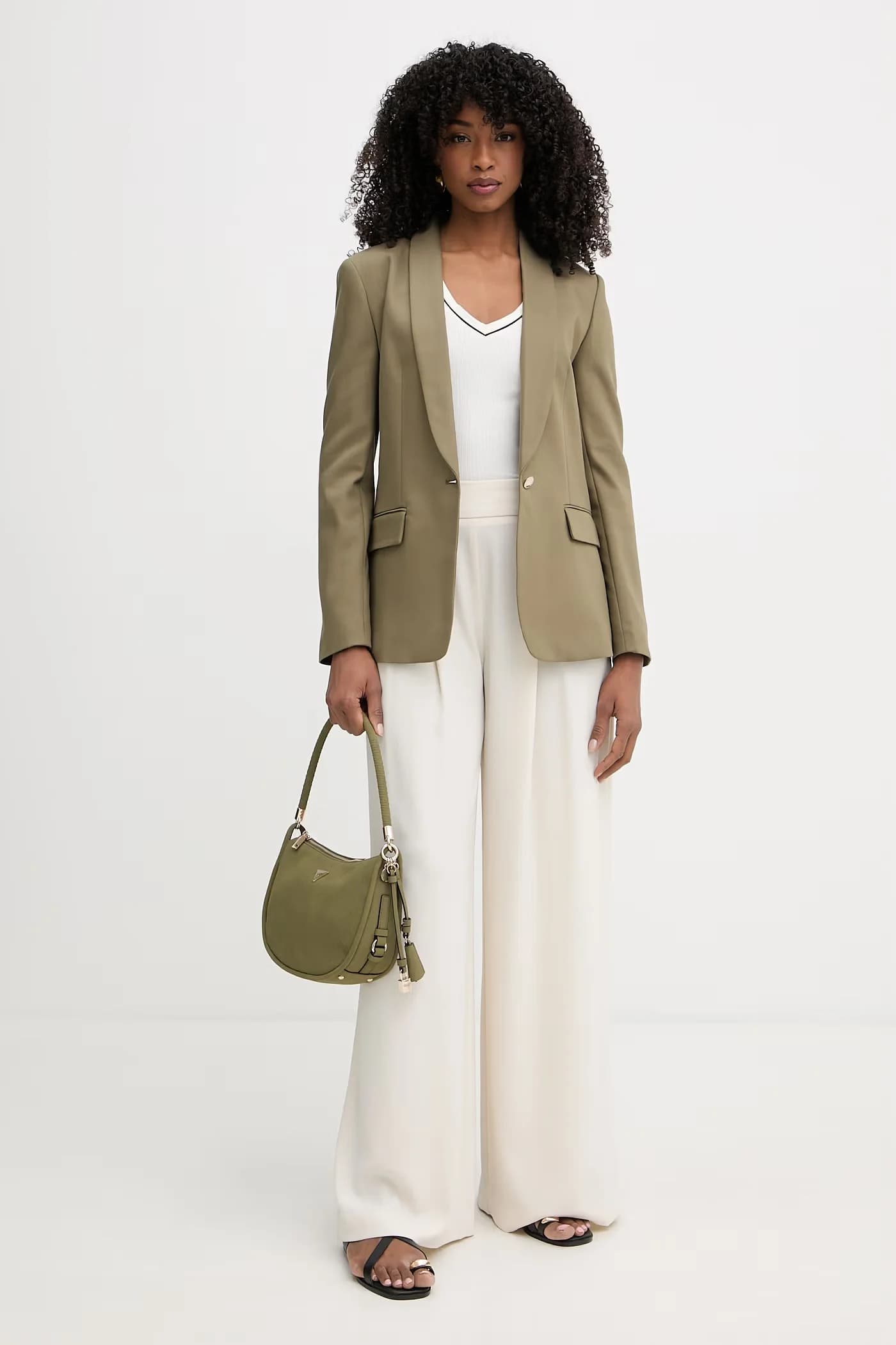 Женский топ из вискозы бежевый для женщин - фото 2