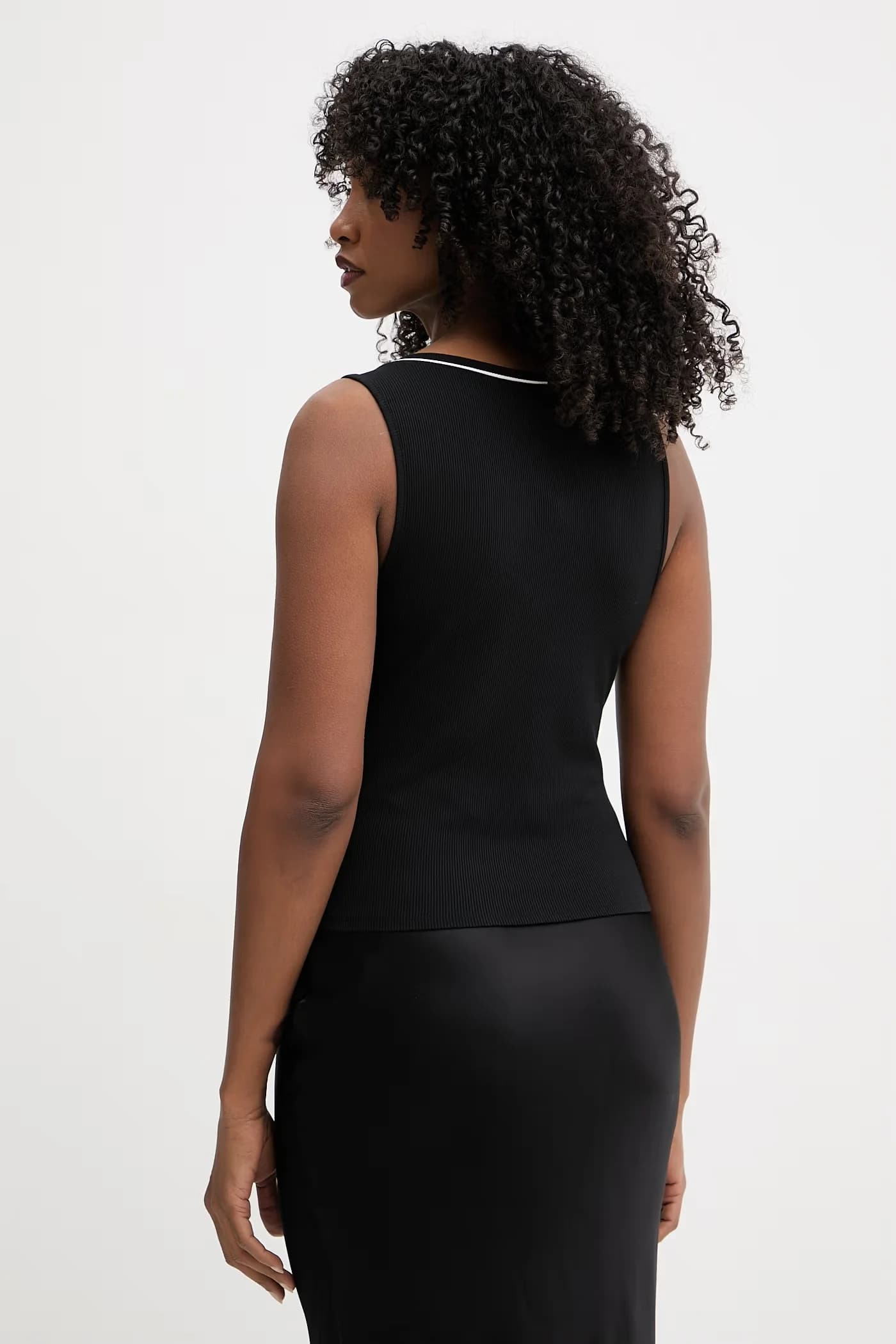 Женский топ из вискозы черный для женщин - фото 3