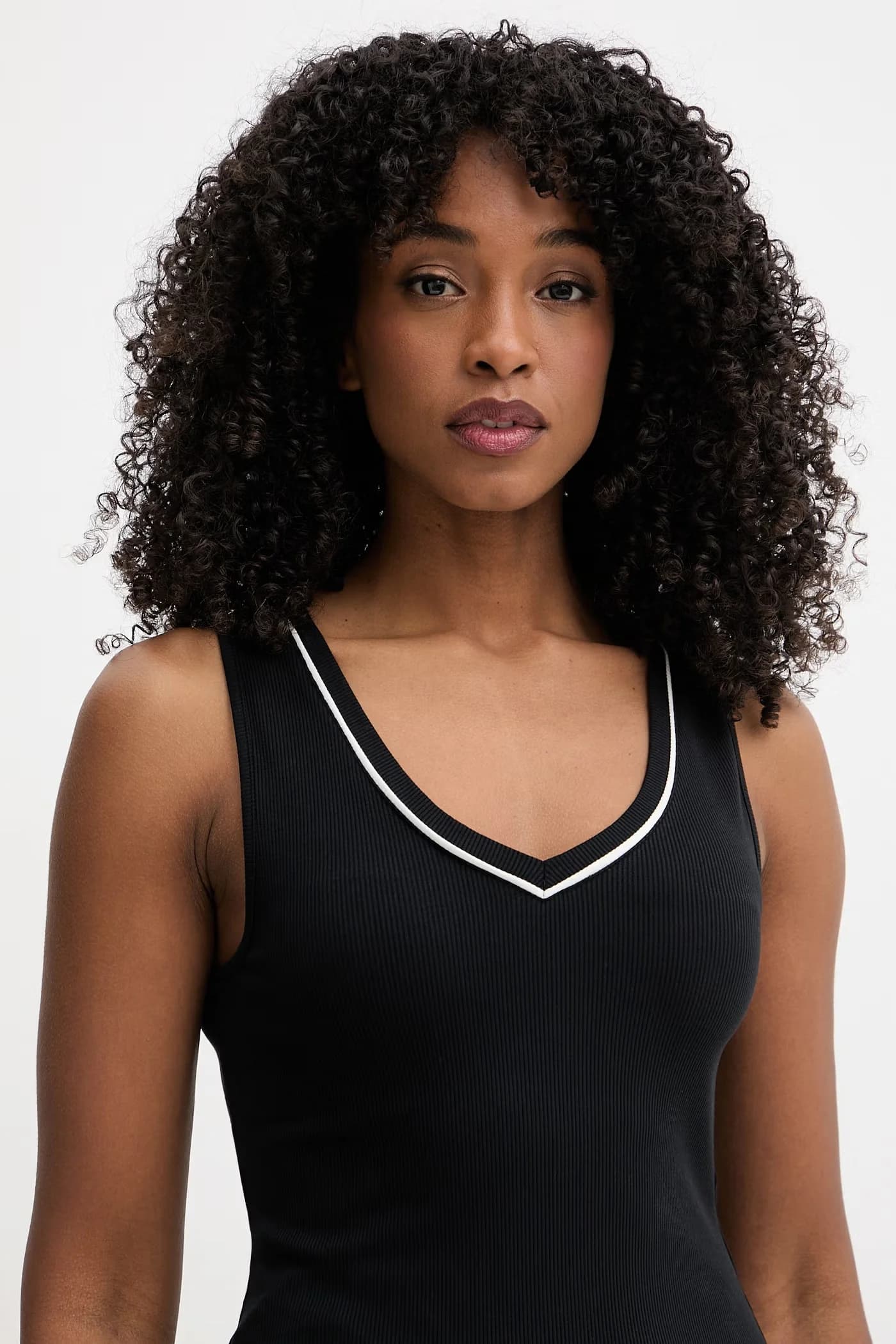 Женский топ из вискозы черный для женщин - фото 4