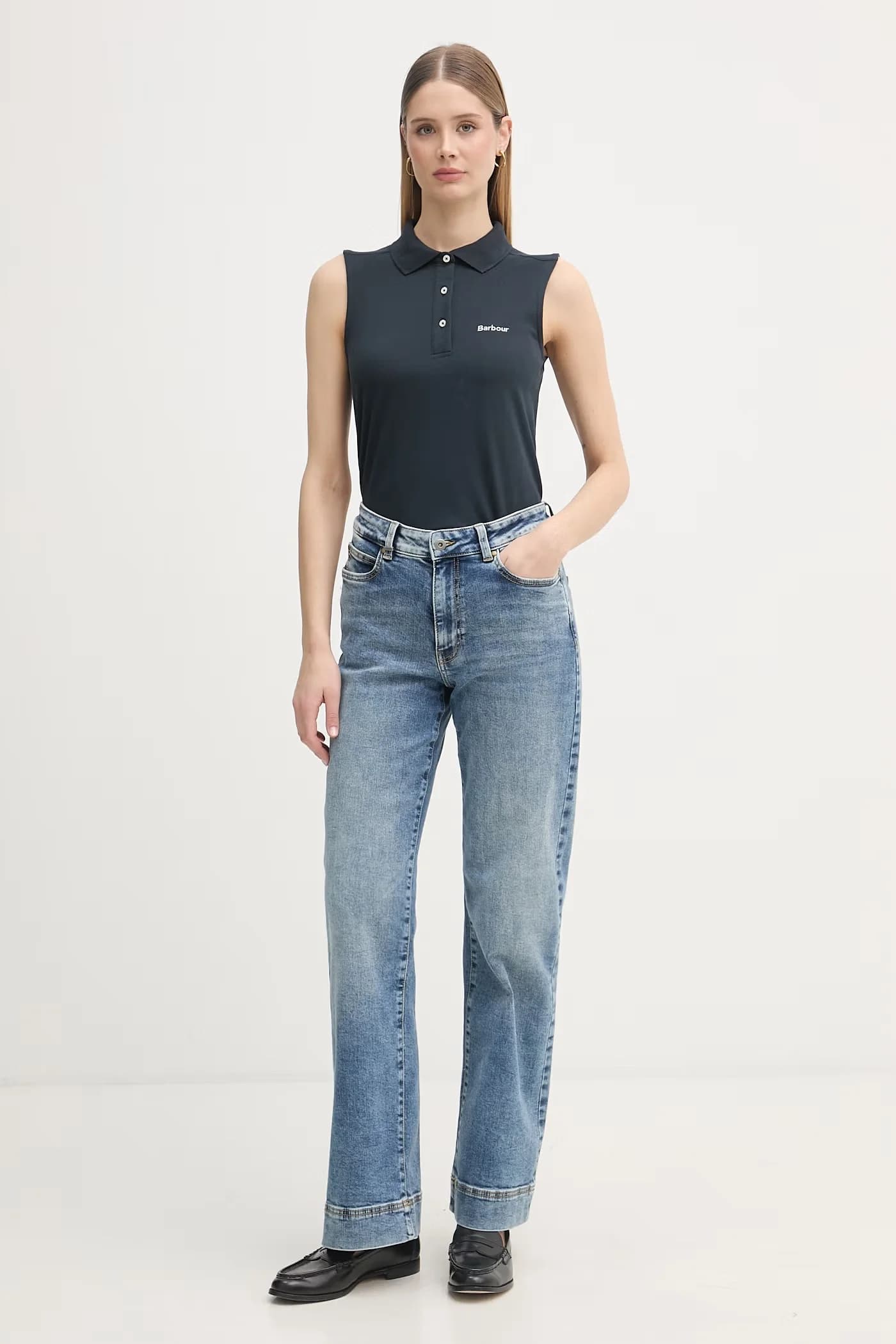 Женский топ Bowford из хлопка и эластана - фото 2