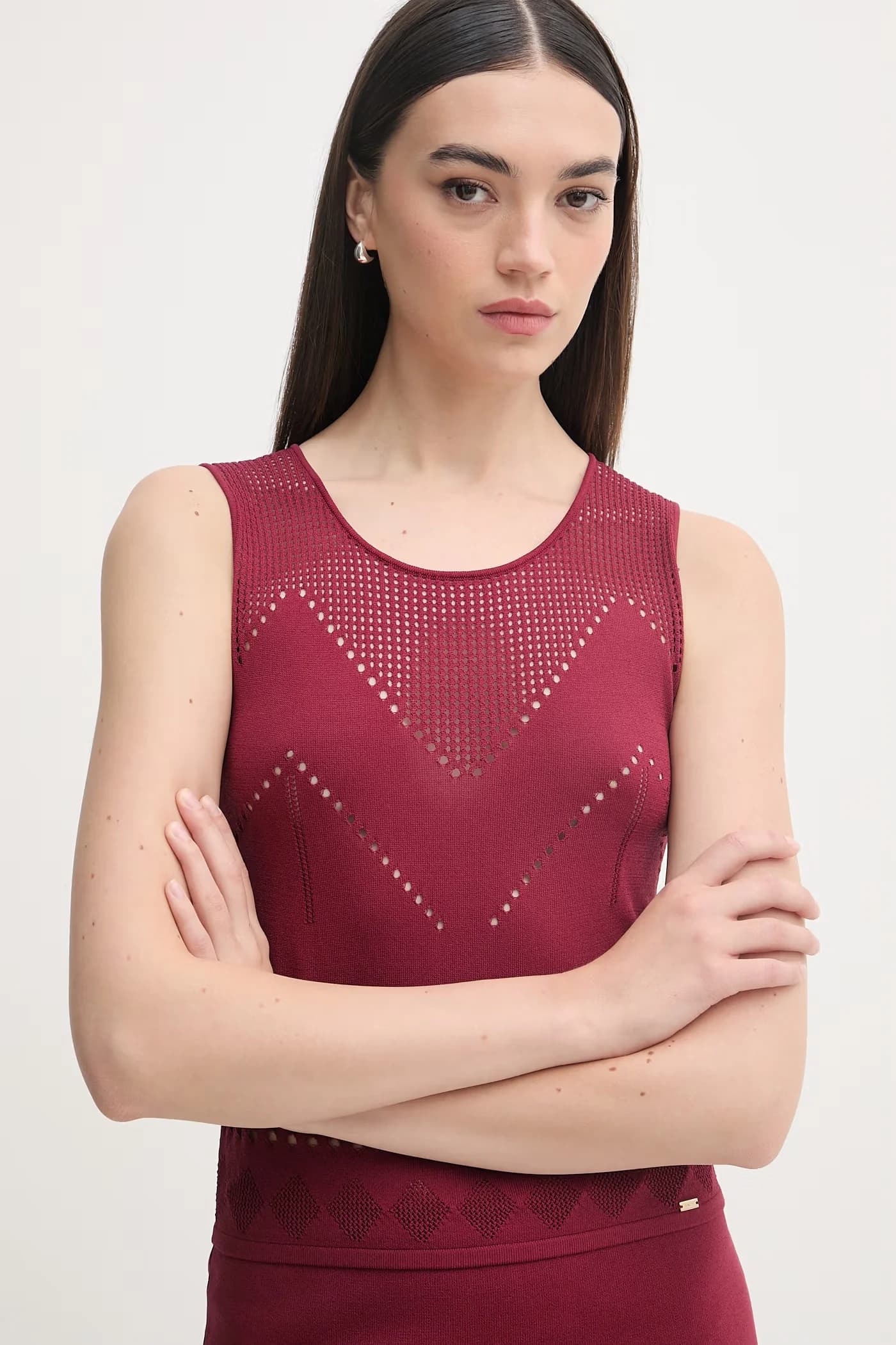 Женский кроп-топ красный для женщин - фото 4