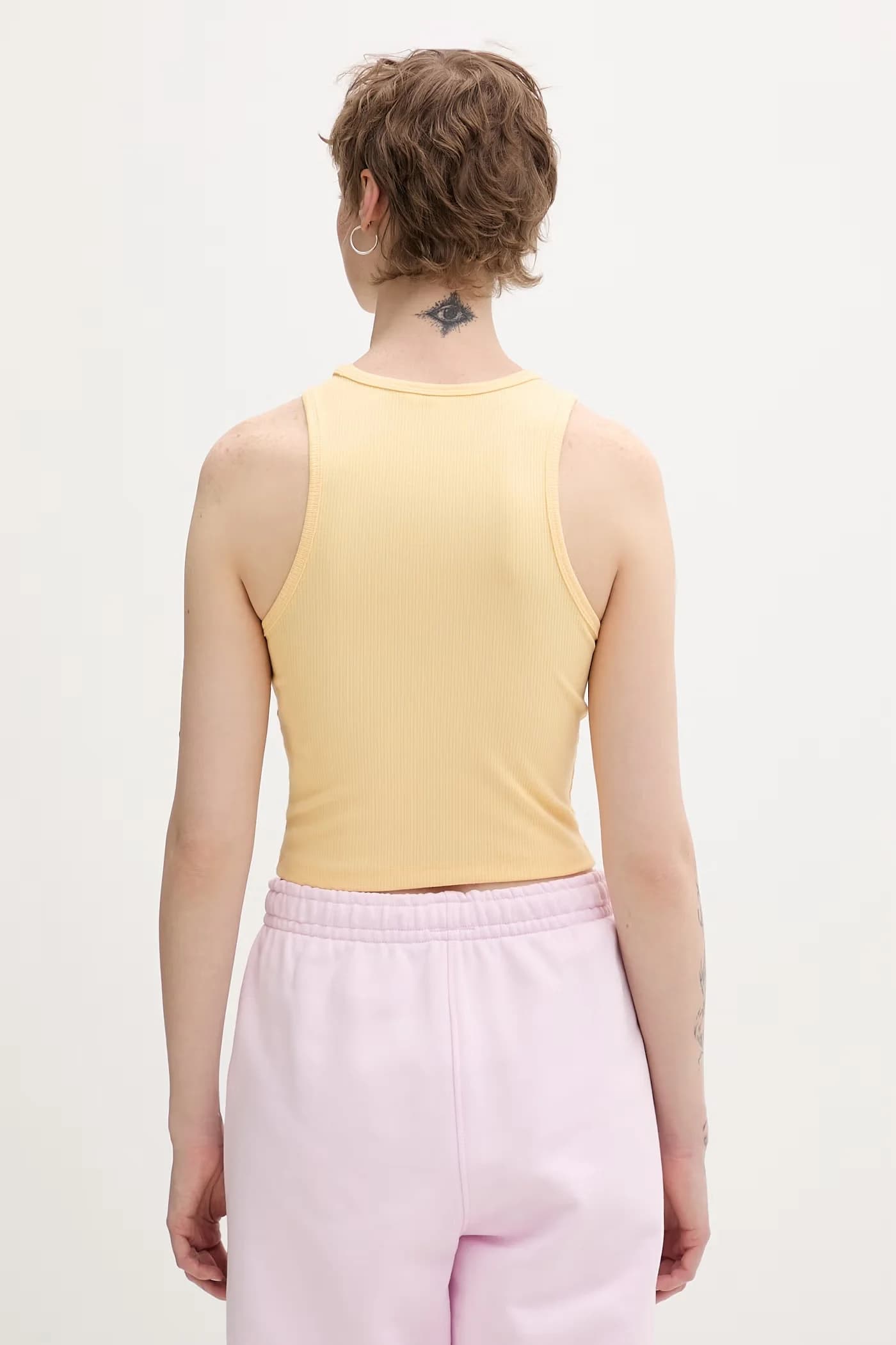 Женский кроп-топ желтый для женщин - фото 3