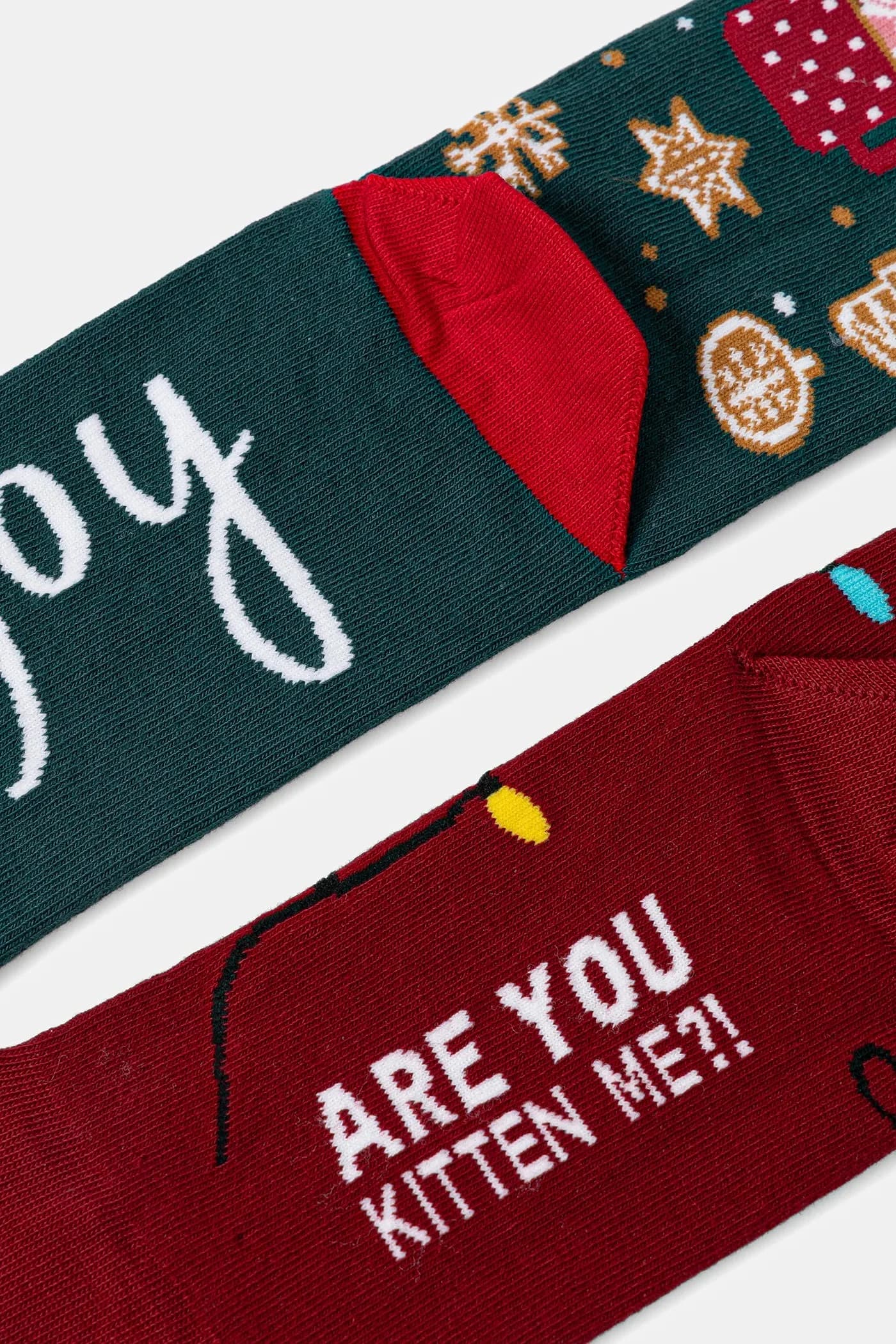 Хлопковые носки, 2 пары многоцветный для женщин - фото 2