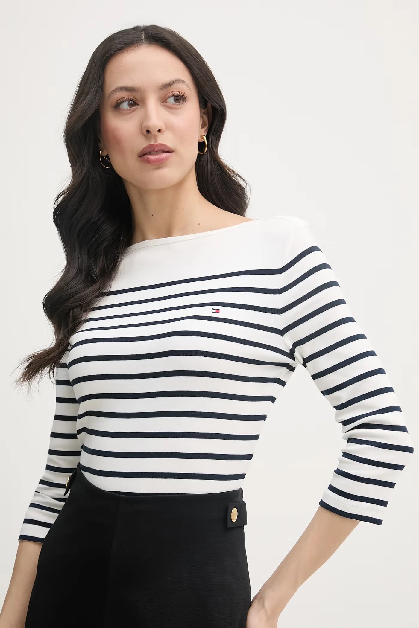 Женская хлопковая рубашка с длинным рукавом белая для женщин - фото 4