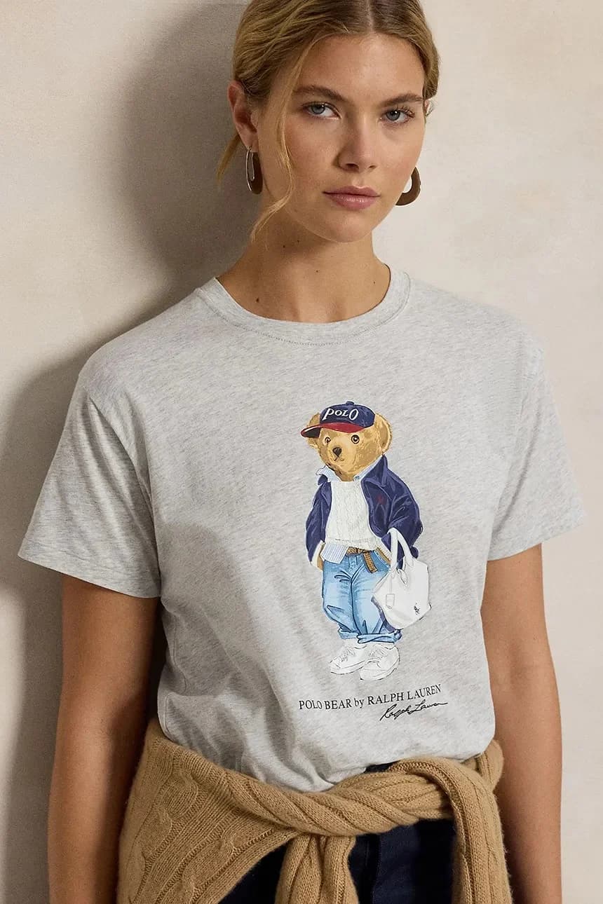 Женская хлопковая футболка серая для женщин - фото 4