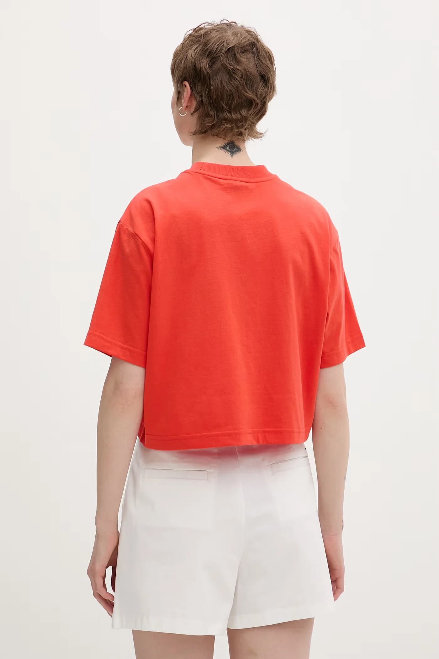 Хлопковая футболка апельсин для женщин - фото 3