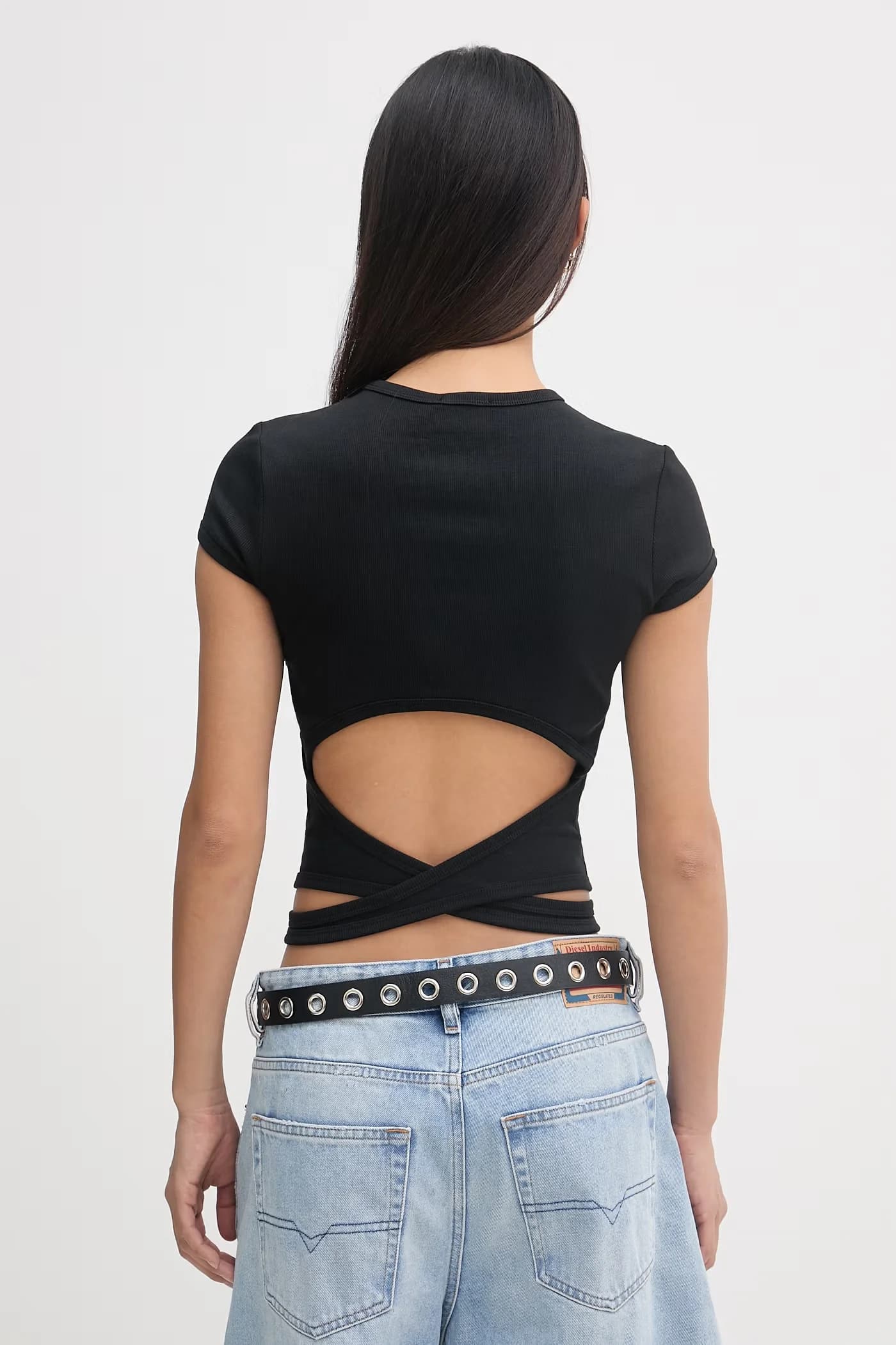 Женский укороченный топ из хлопка T-BUNNY-TAIL-S1 - фото 3