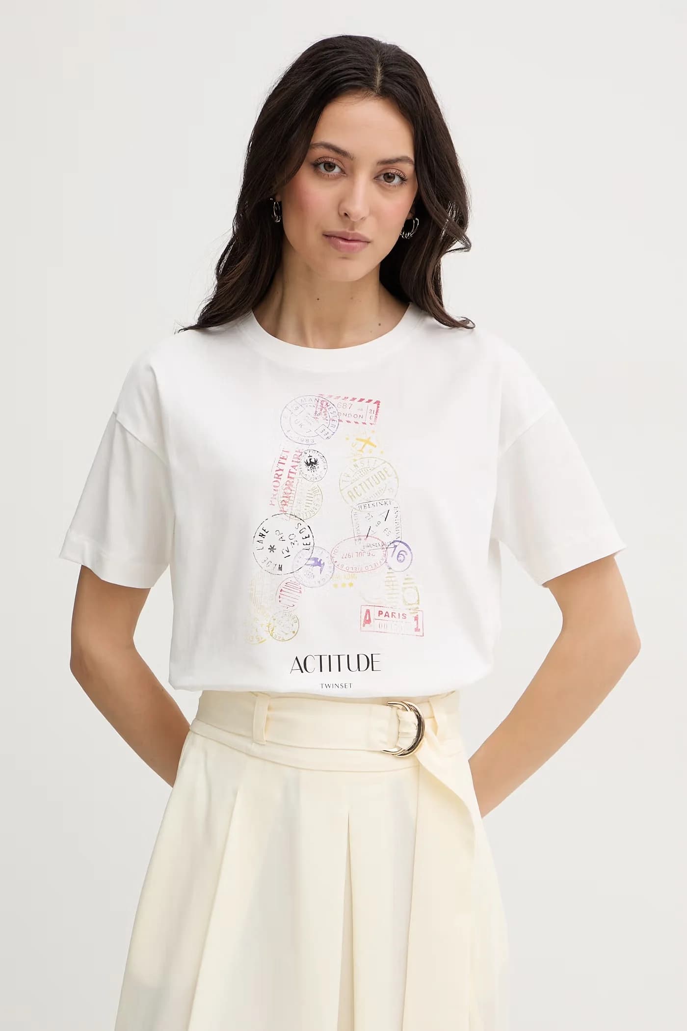 Женская хлопковая футболка белая для женщин