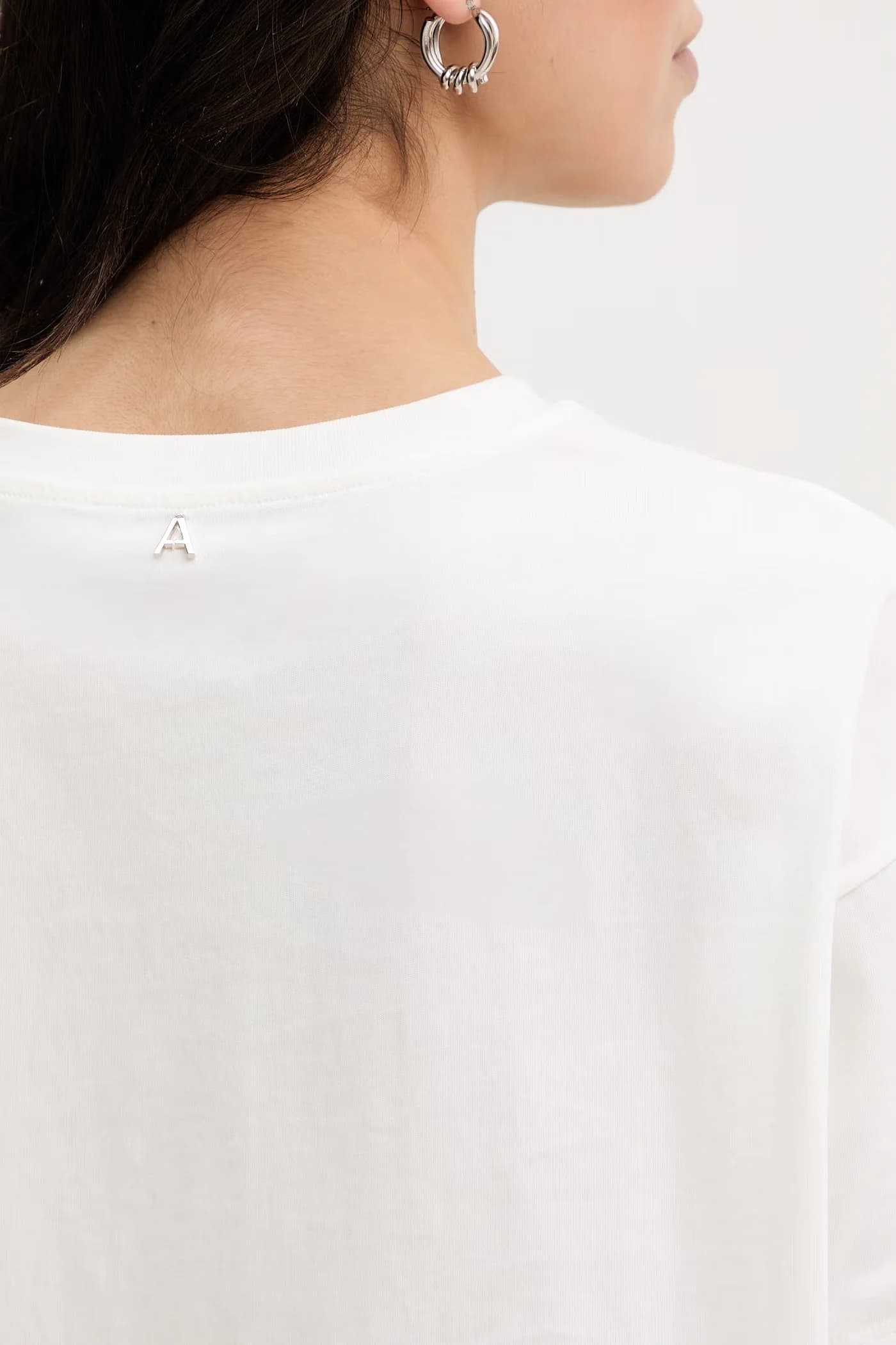 Женская хлопковая футболка белая для женщин - фото 6