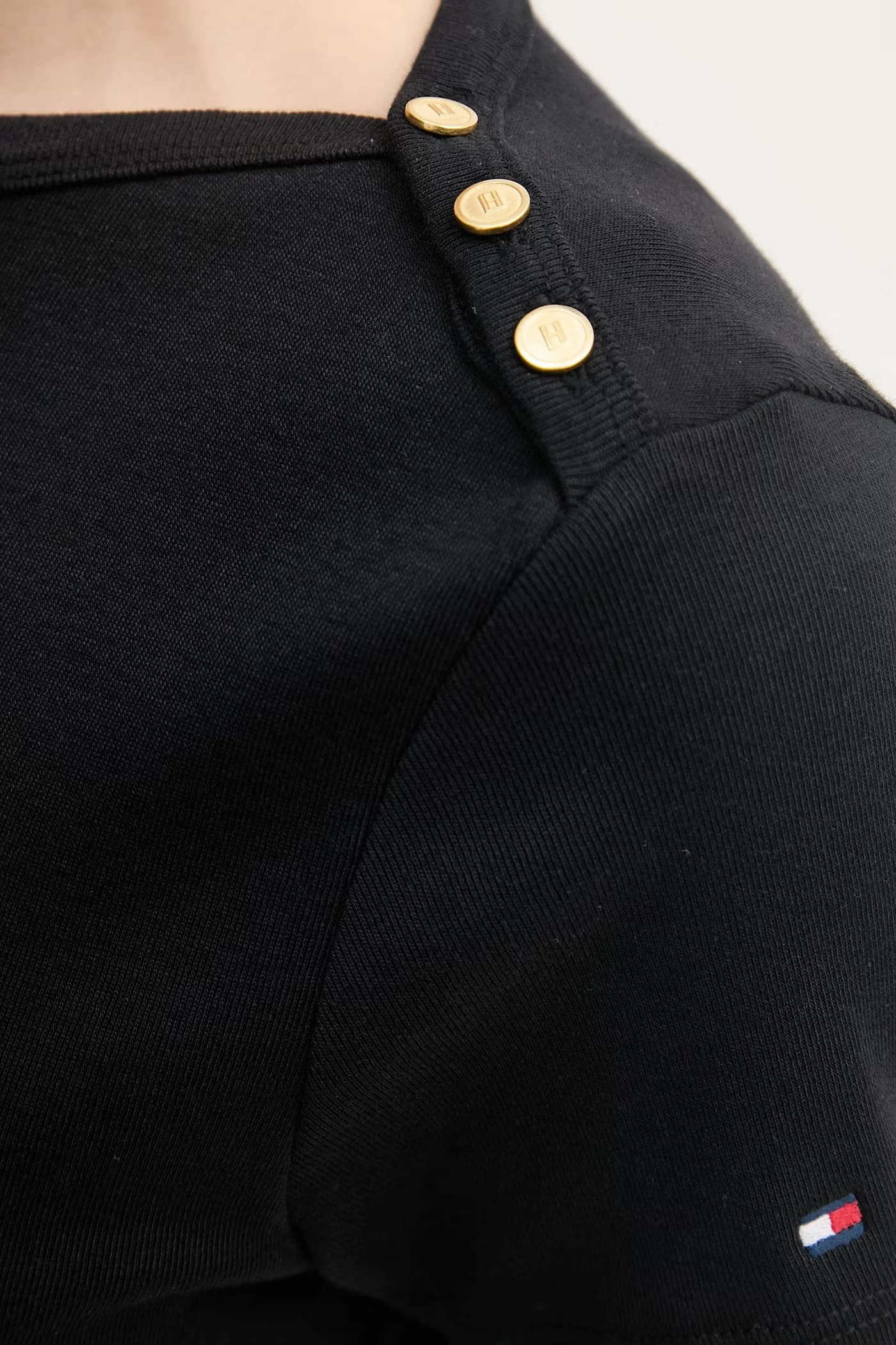 Женская хлопковая футболка черная для женщин - фото 5